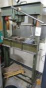 Dake 25H 25-Ton H-Frame Shop Press, S/N 153469