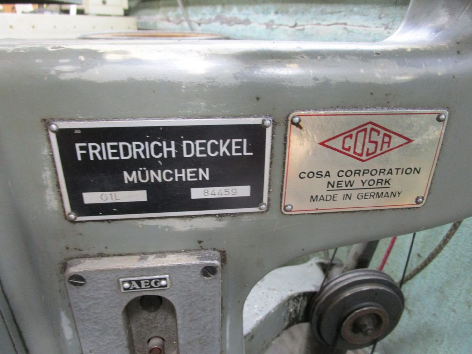 Friedrich Deckel G1L Engraving Mill, S/N 84459 - Image 3 of 5