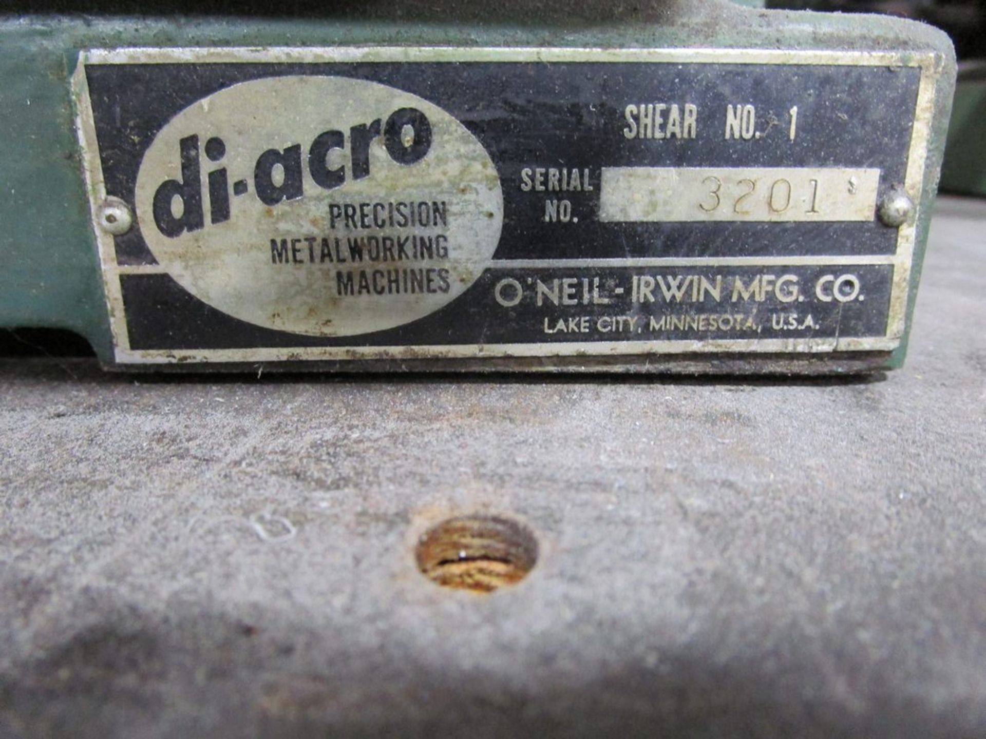 Diarco Shear No.1 , S/N 3201 - Image 2 of 3