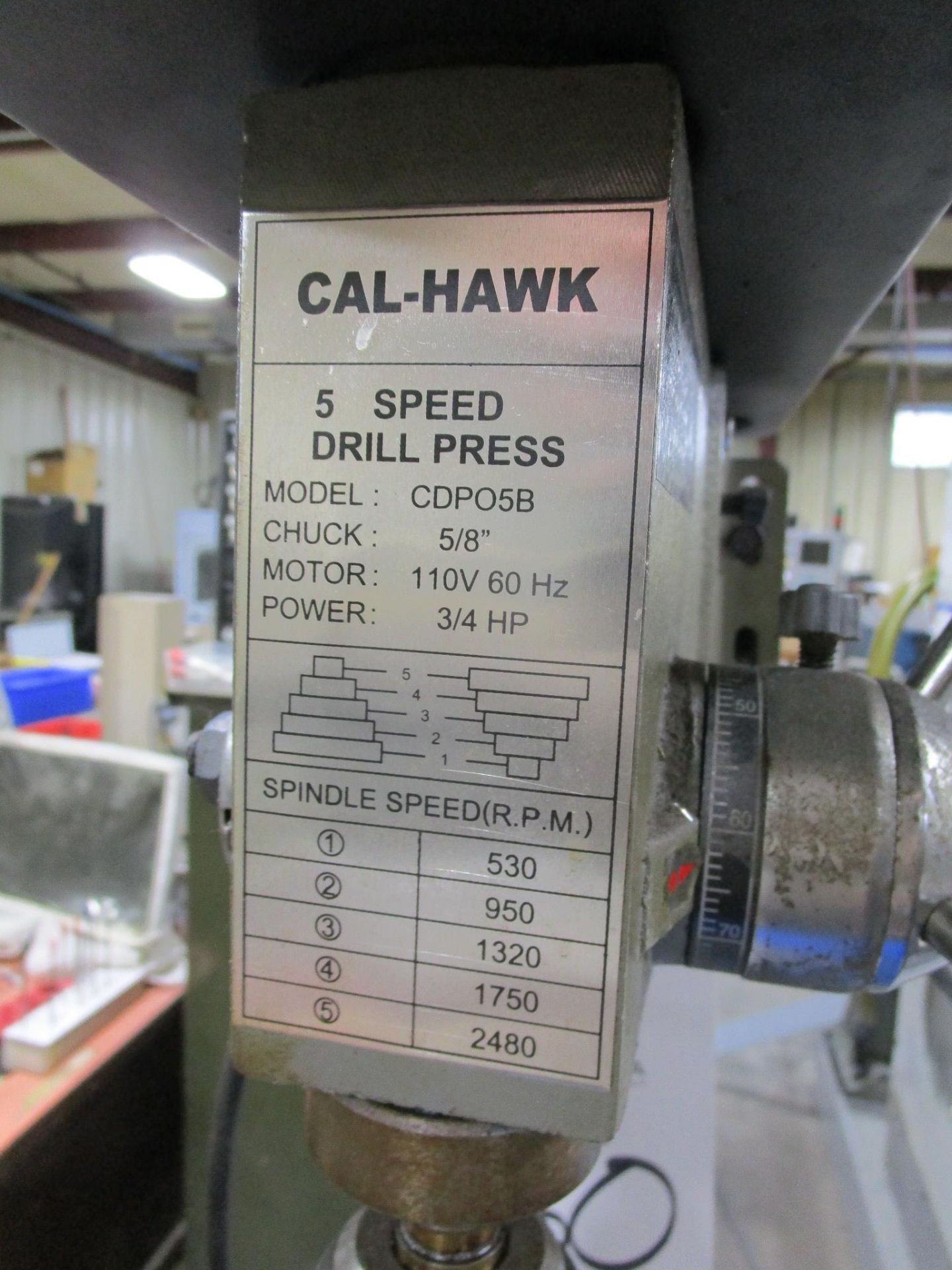 Cal-Hawk CDP05B Benchtop Drill Press - Image 2 of 3