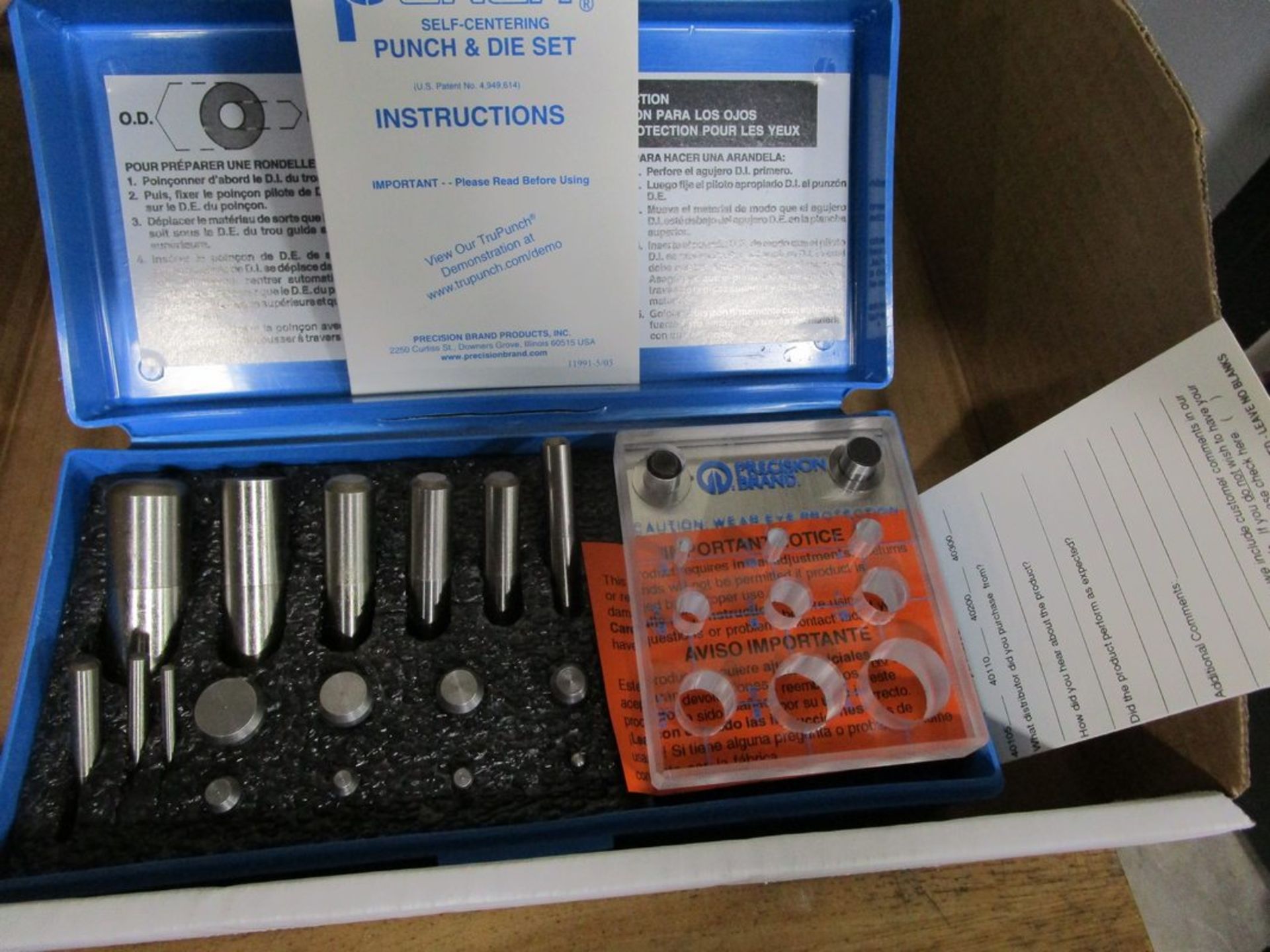 Precision Brand No.40110 Punch Set