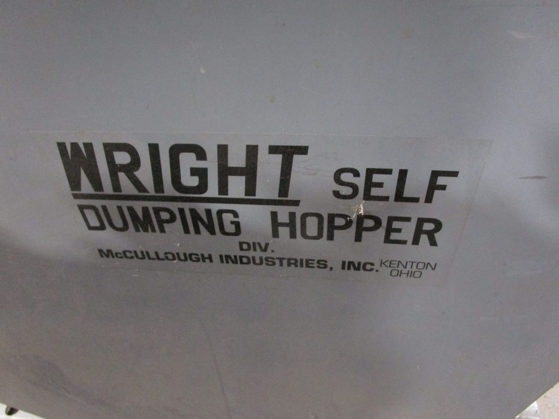 Wright 10055 Self Dumping Hopper, S/N27533-l - Image 2 of 3