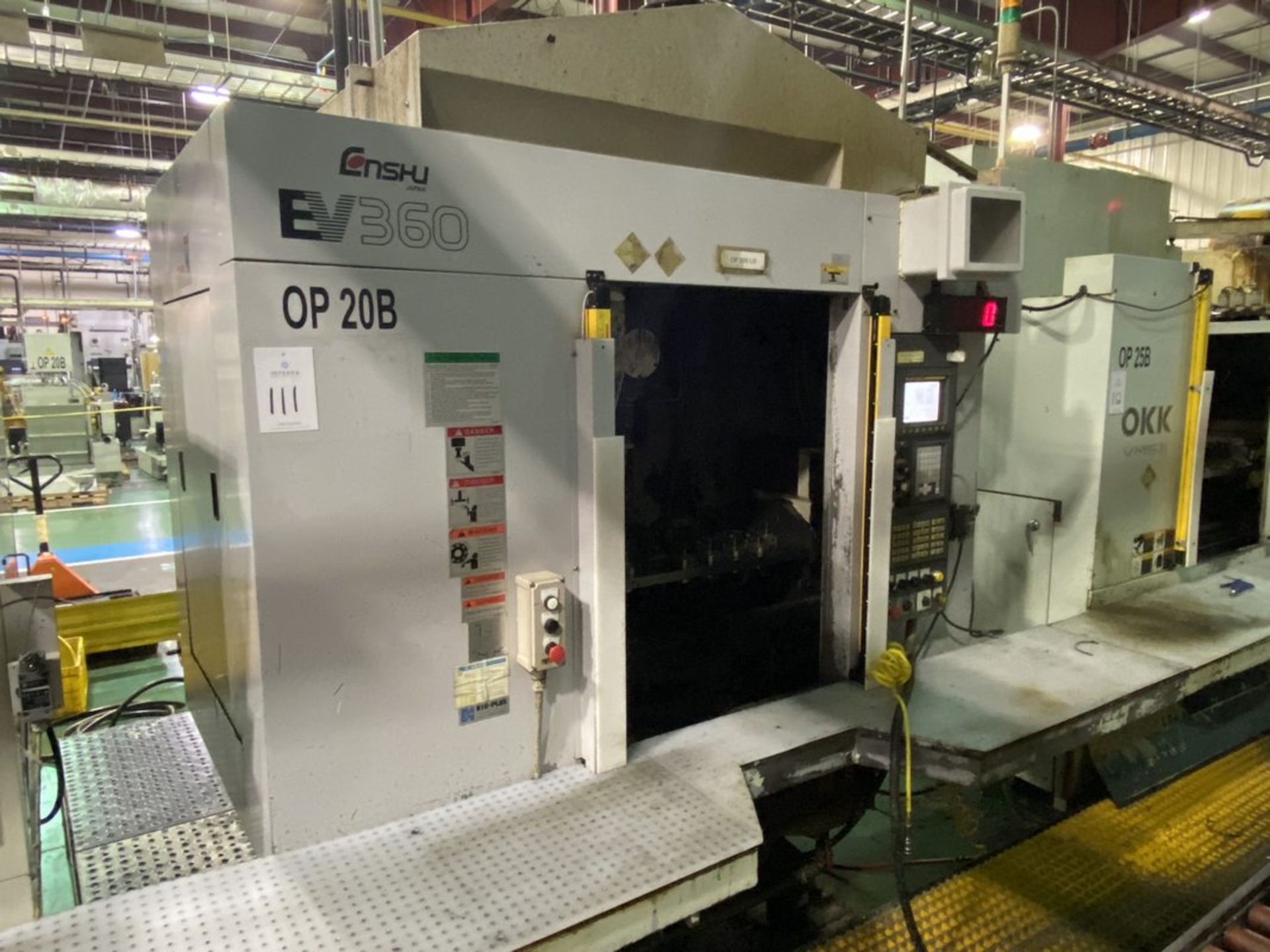 Enshu EV360 4-Axis CNC Vertical Machining Center