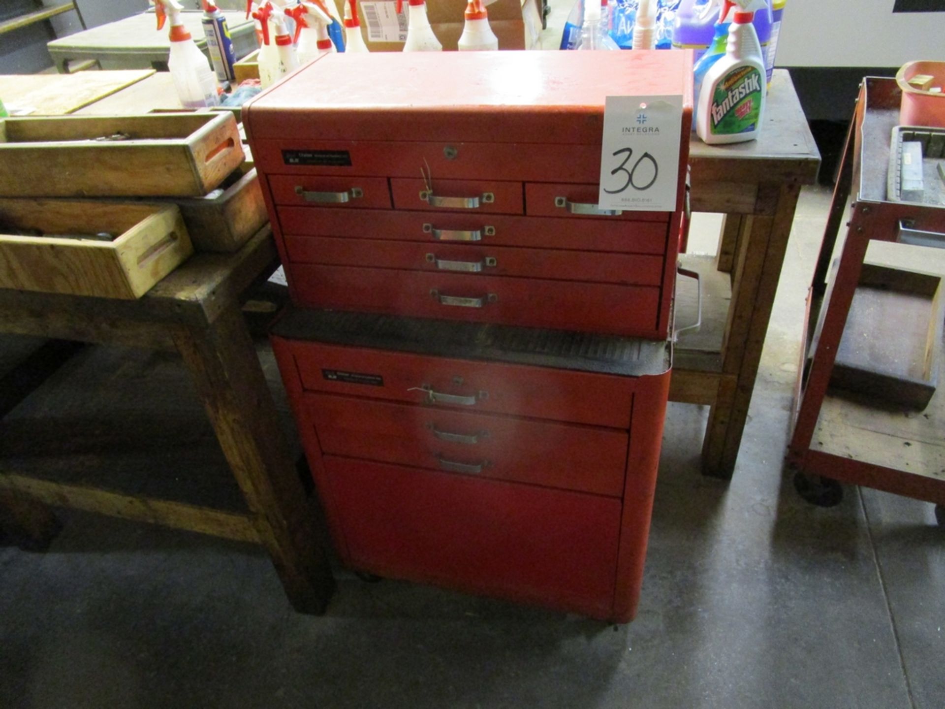 Union Mfg. Rolling Tool Chest with 5-Drawer Upper Chest