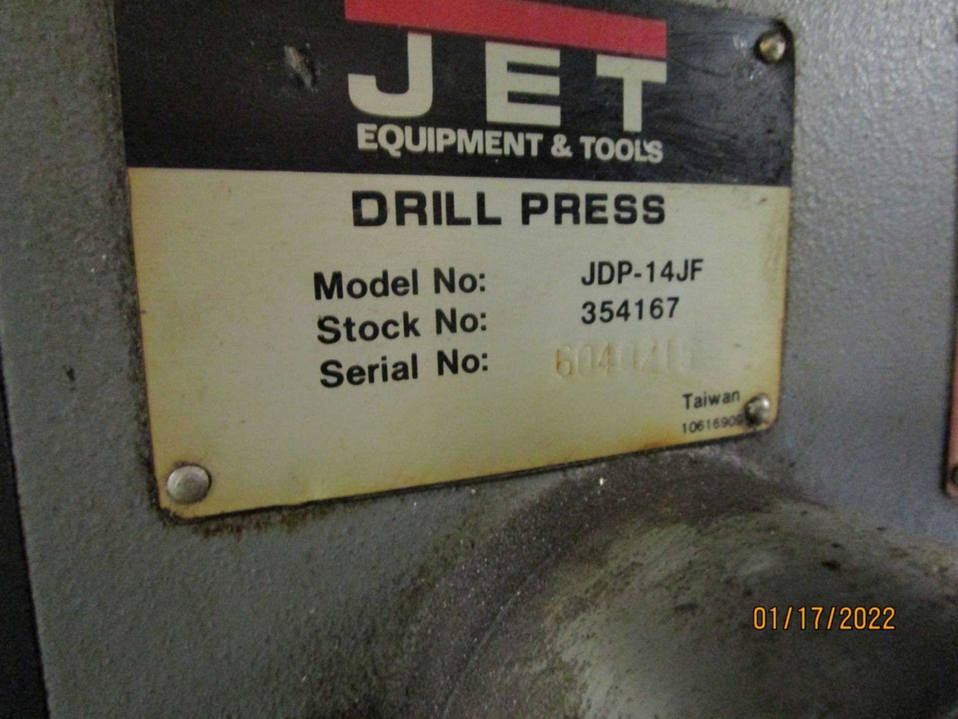Jet JDP-14JF 14" Floor Standing Drill Press - Image 2 of 3