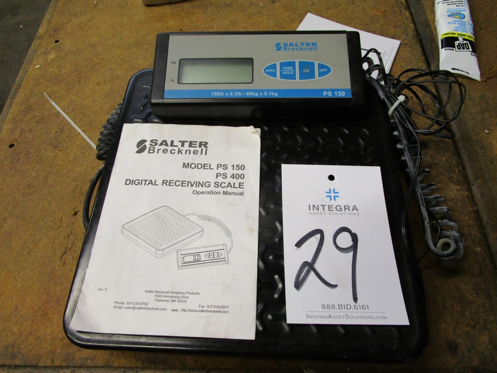 Salter Brecknell PS150 Digital Receiving Scale, 150 Lb. Capacity