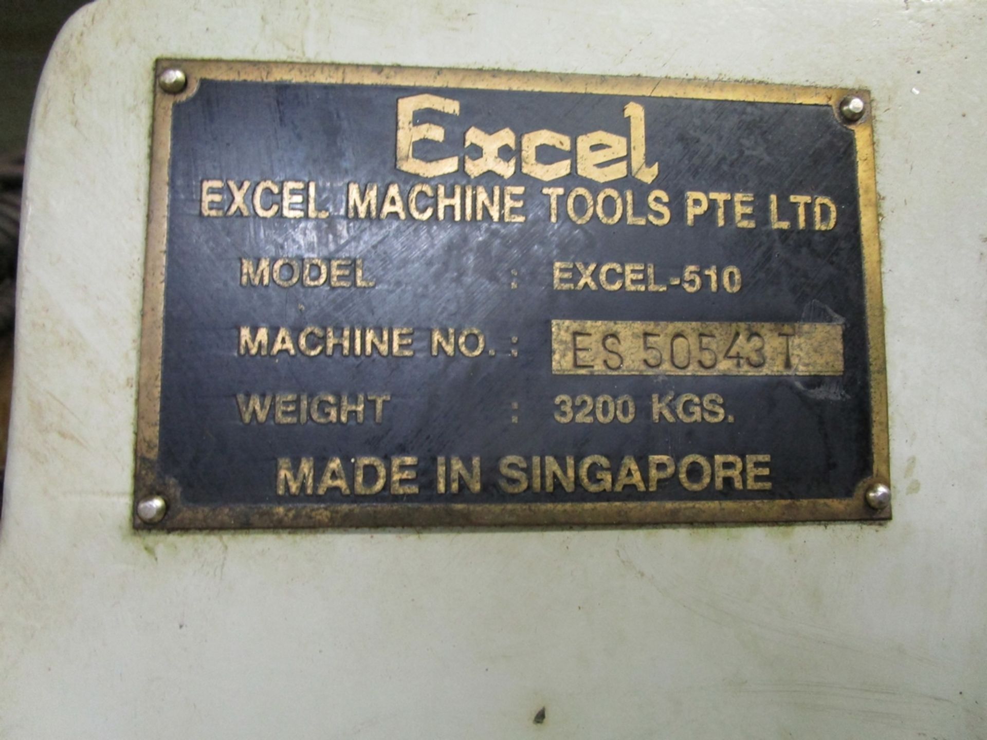 Excel 510-Colt CNC Vertical Machining Center, S/N ES50543T - Image 2 of 6