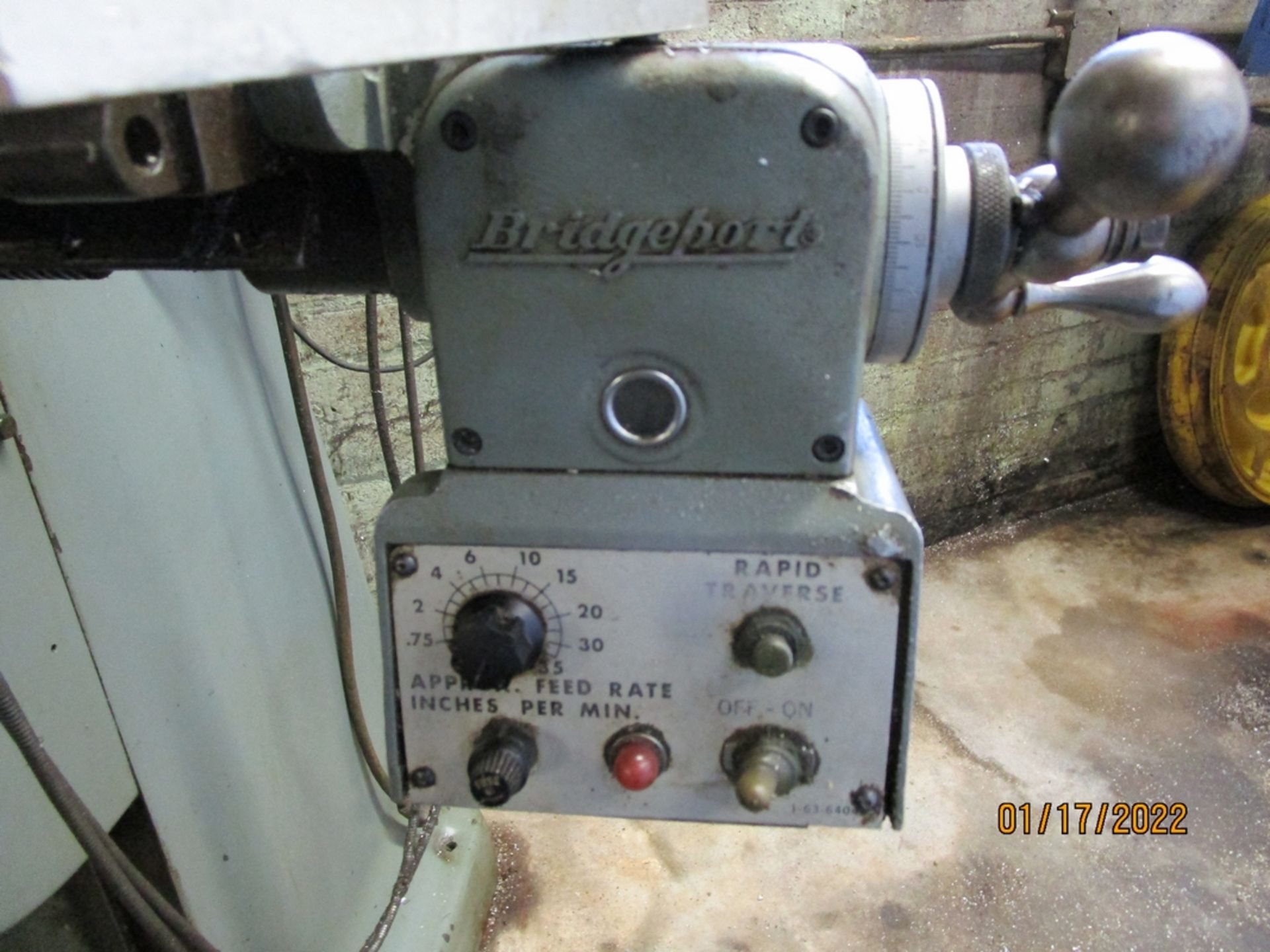 Bridgeport 2 hp Vertical Mill, S/N BR234083 - Image 4 of 6