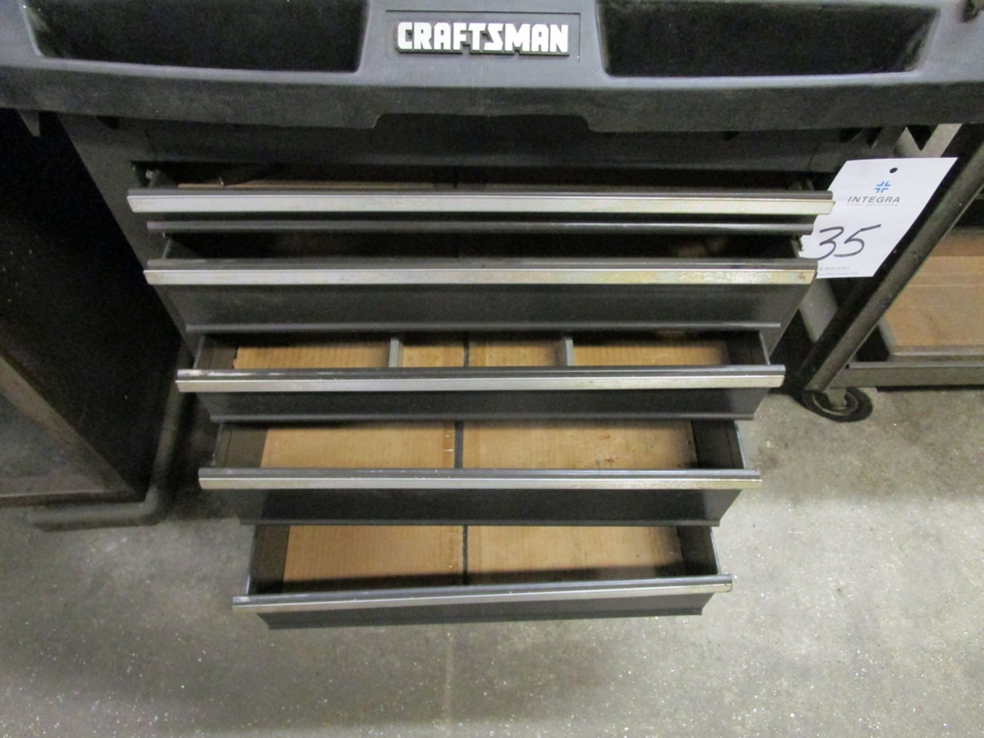 Craftsman Rolling Metal Tool Chest with Poly Worktop - Image 3 of 4