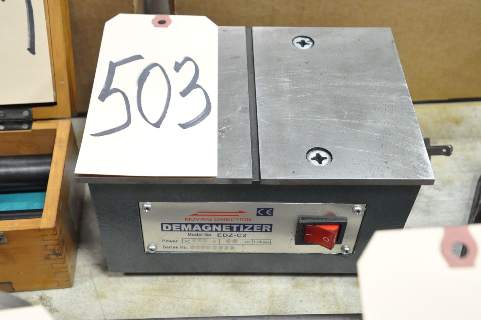 Moving Direction6" x 8" Bench Top Demagnetizer