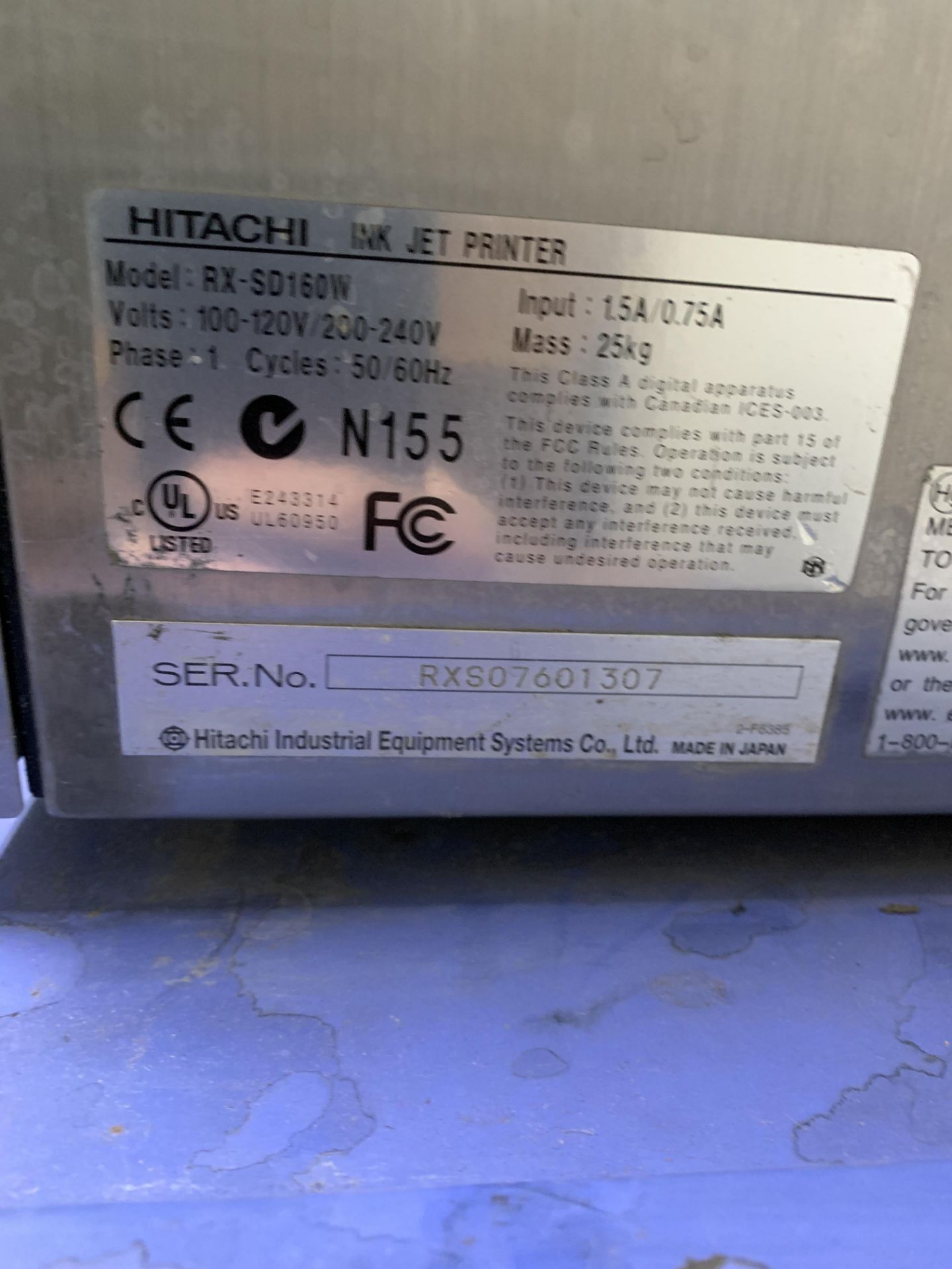 Hitachi Ink Jet Printer Date Coder - Image 4 of 4
