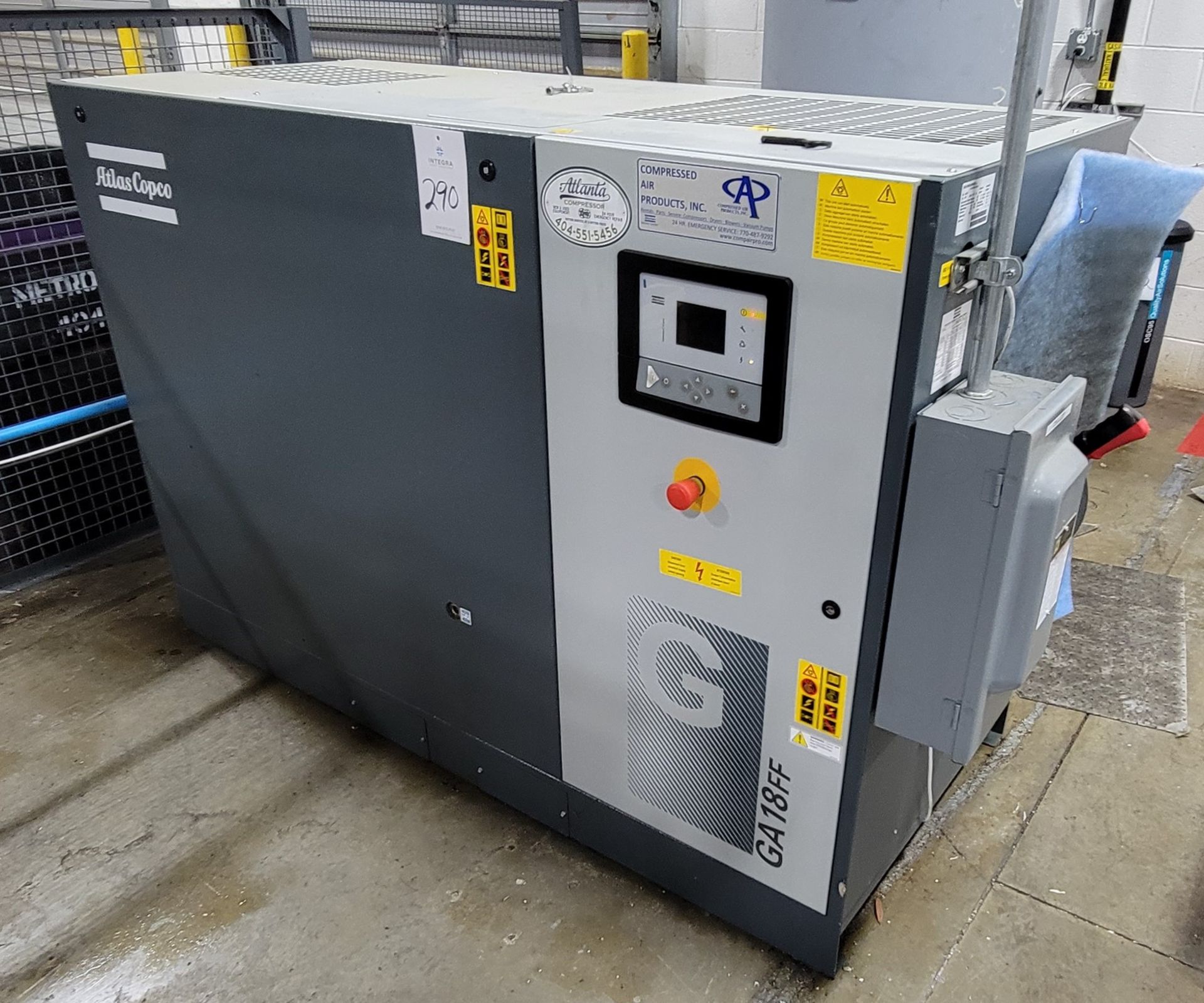 Atlas Copco GA18FF 25-HP Rotary Screw Air Compressor (Late Delivery)