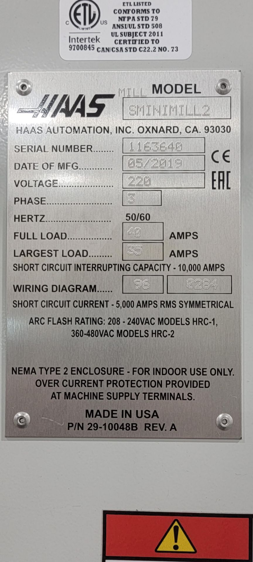 Haas Super Mini Mill 2 3-Axis CNC Vertical Machining Center - Image 14 of 14