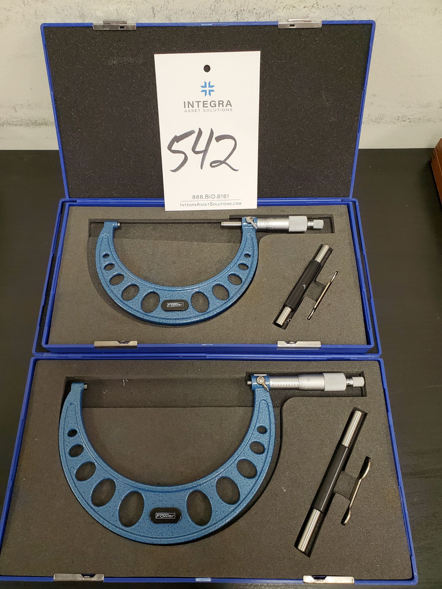 (2) Fowler Micrometers