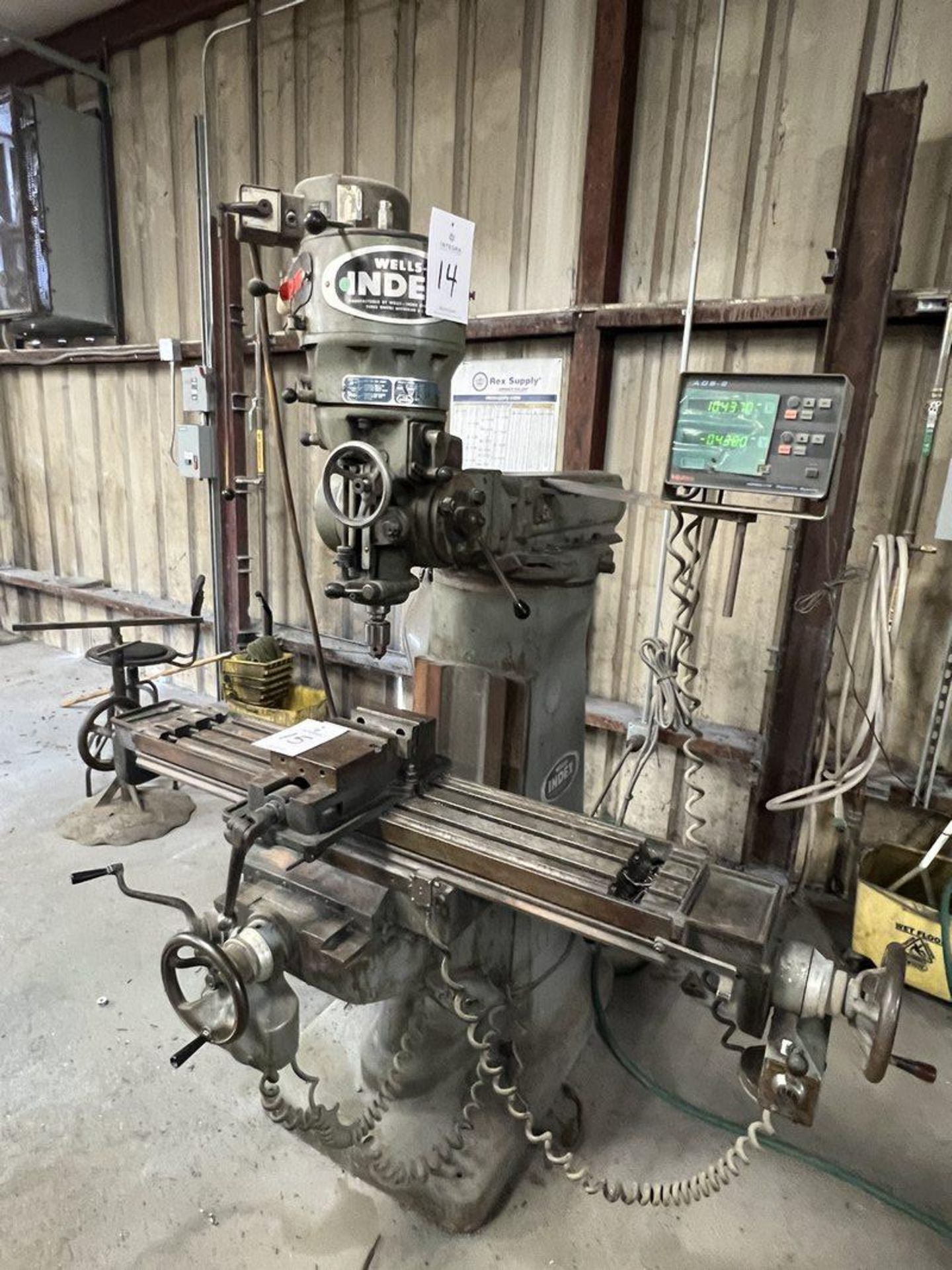 Wells Index 747 1-HP Vertical Milling Machine