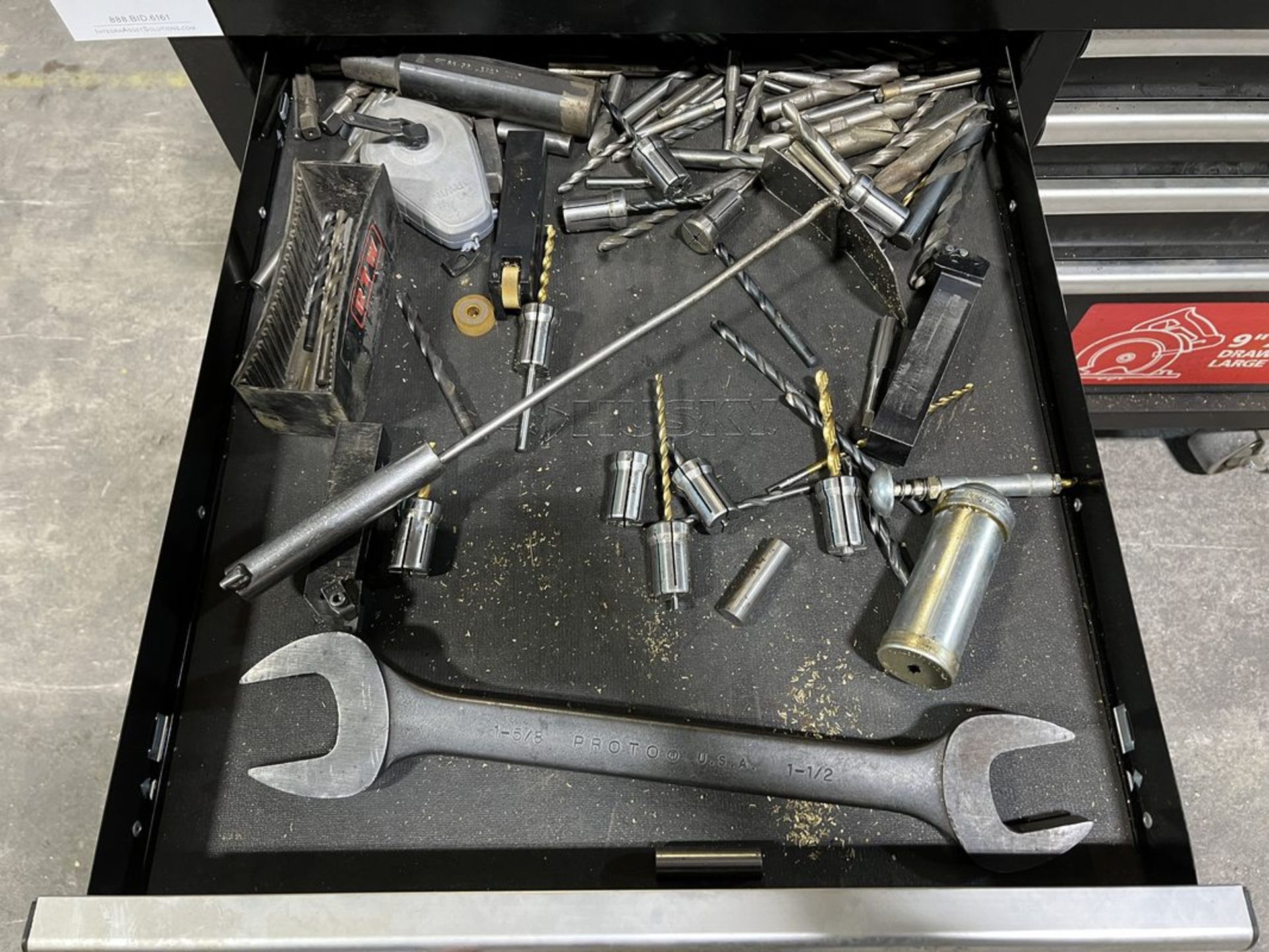 Husky 9-Drawer Rolling Tool Cabinet with Contents - Image 3 of 8