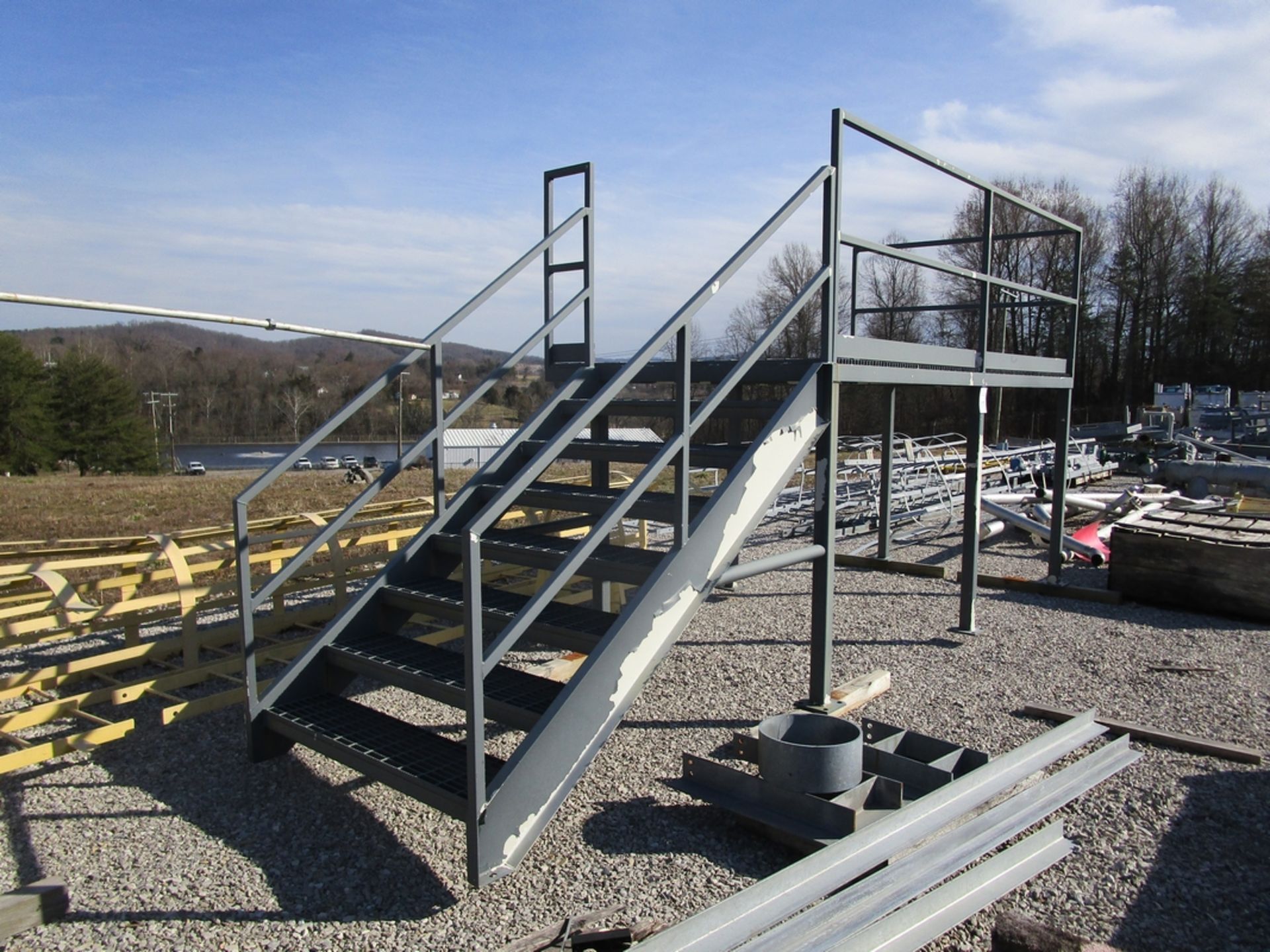 Steel Platform , 6' x12' Galvanized Steel Grate Decking - Image 2 of 3