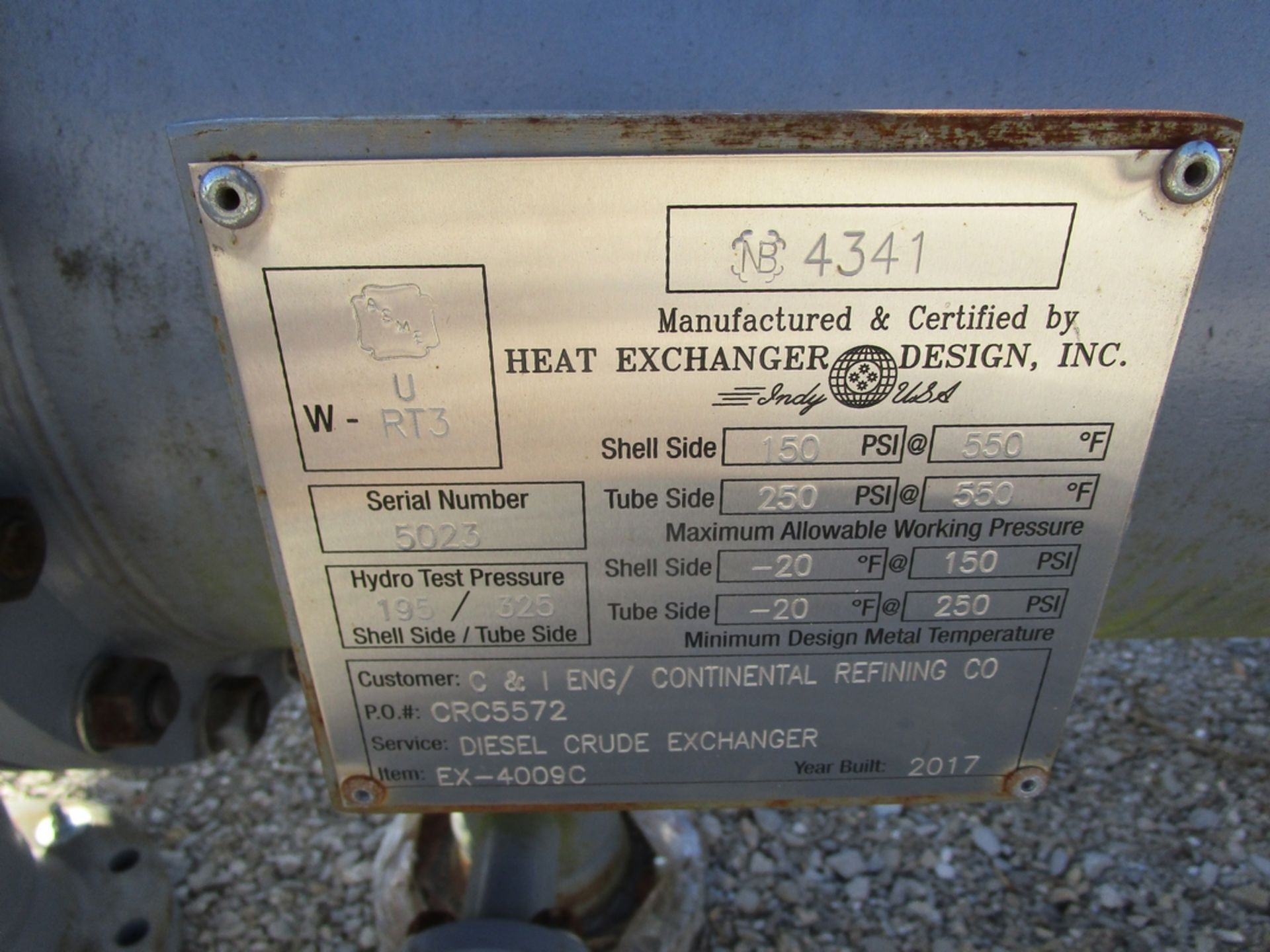 Heat Exchanger Design Diesel Crude Exchanger - Image 2 of 3
