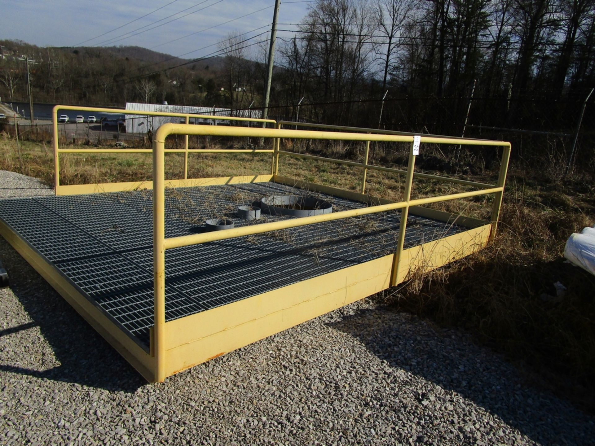 Steel Platform , 15' x 15' Galvanized Steel Grate Decking