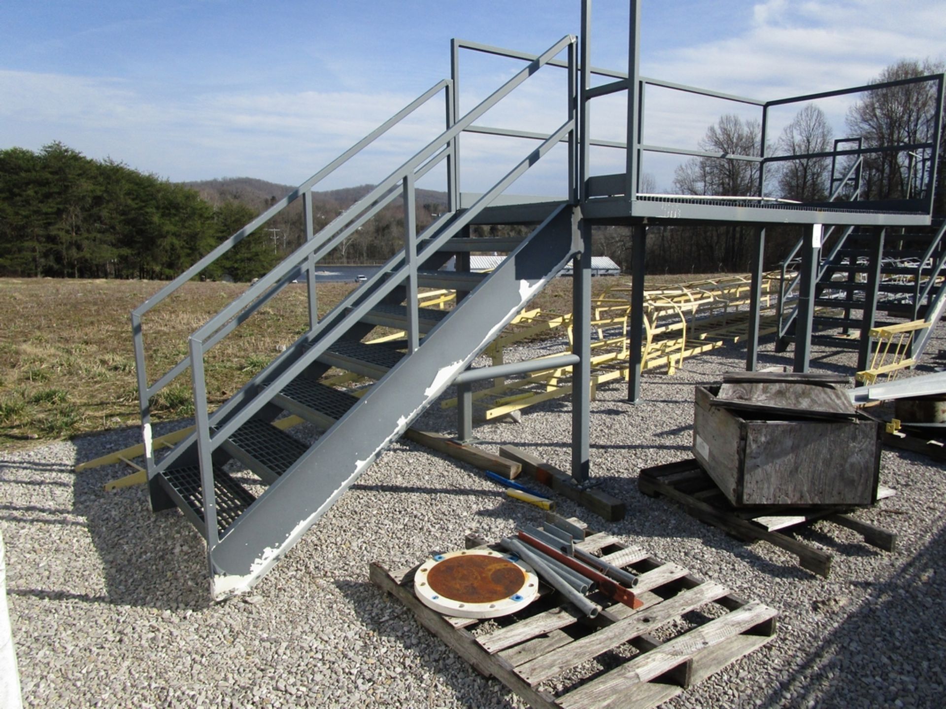 Steel Platform , 6' x12' Galvanized Steel Grate Decking