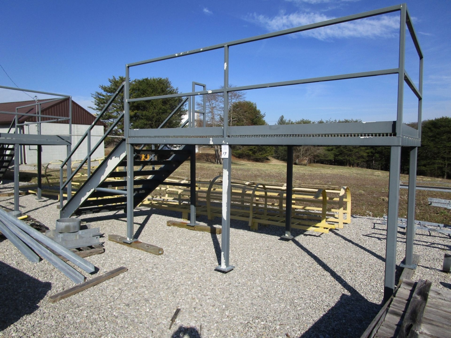 Steel Platform , 6' x12' Galvanized Steel Grate Decking