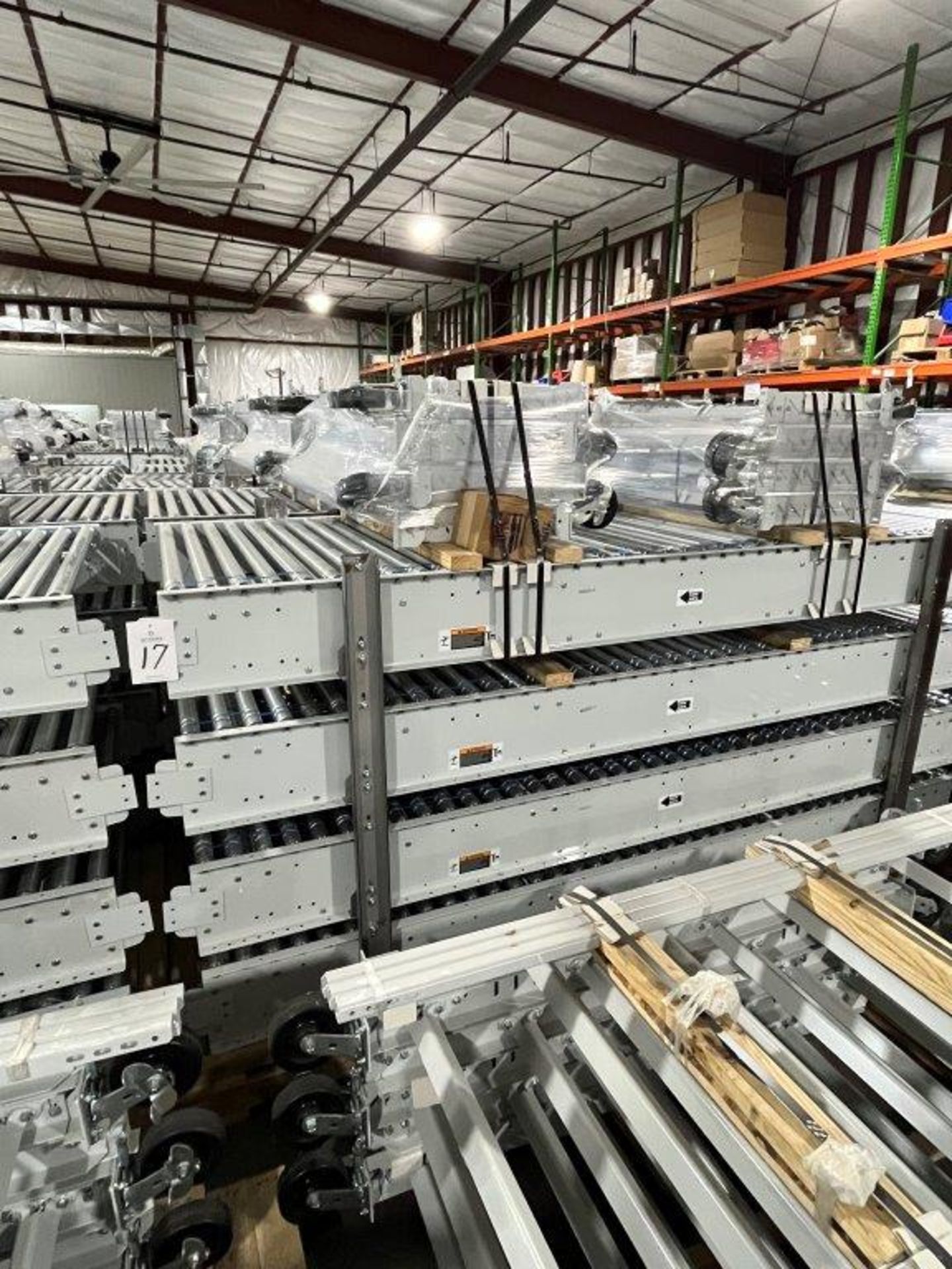 (12) Sections 48" x 10' Power Roller Conveyor