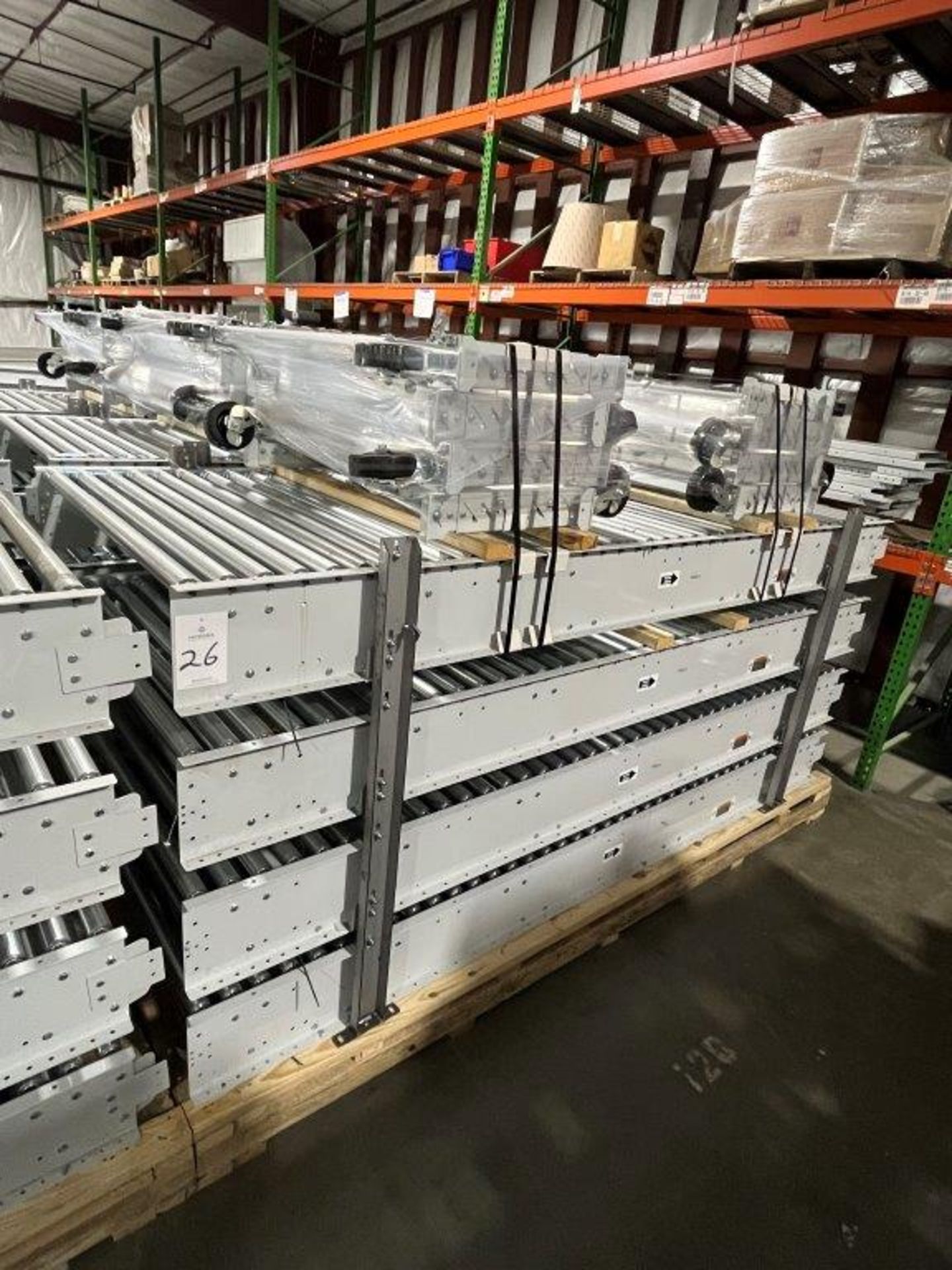 (12) Sections 48" x 10' Power Roller Conveyor