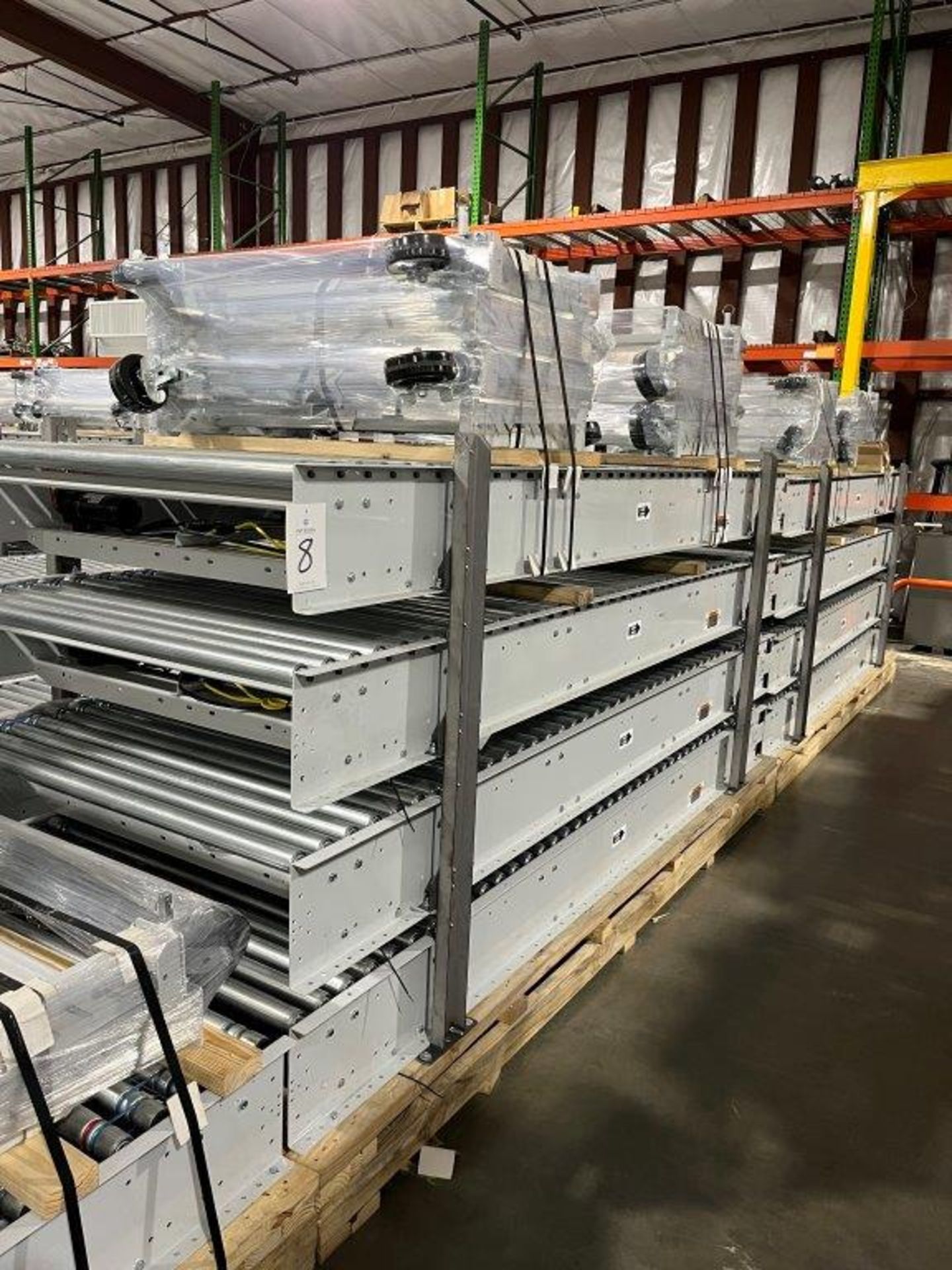 (12) Sections 48" x 10' Power Roller Conveyor