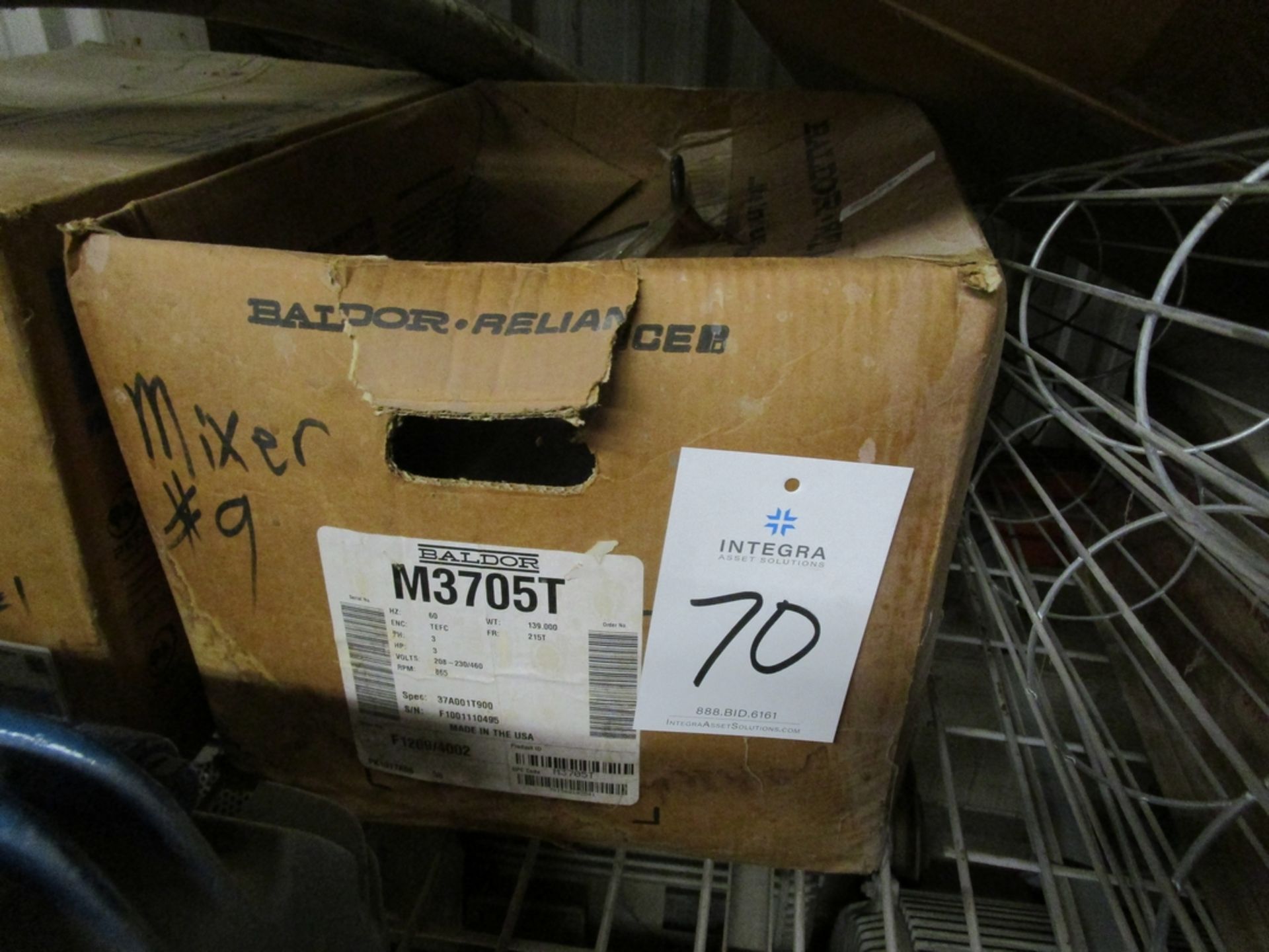 Baldor 3-HP Induction Motor