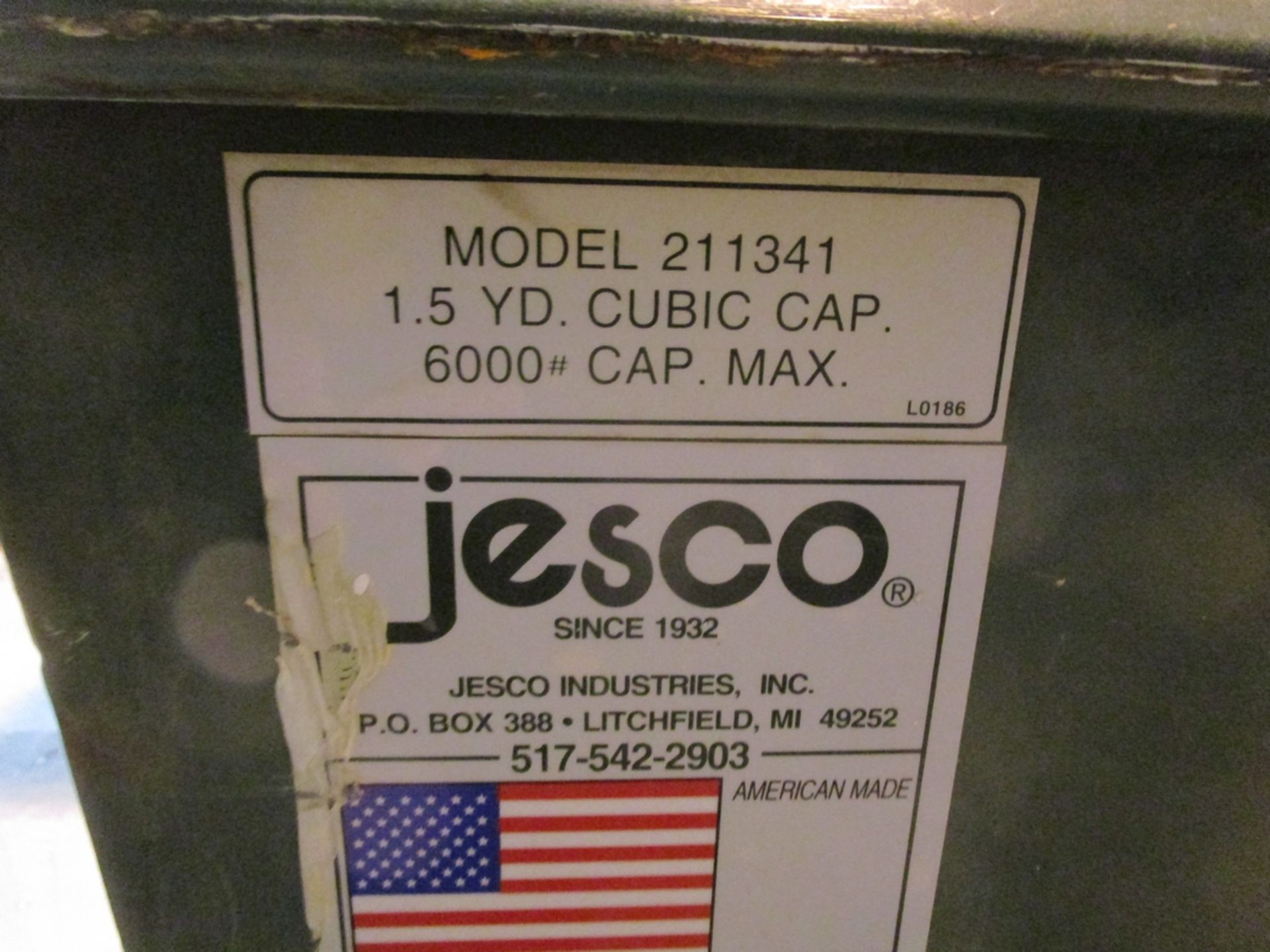 Jesco 211341 6000-Lb. Self Dumping Hopper - Image 2 of 3