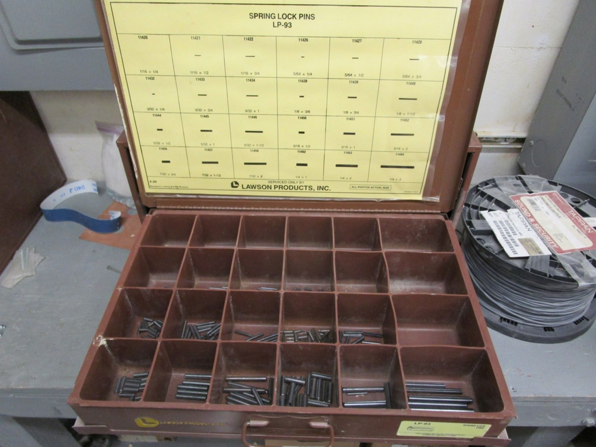 Lawson Products 4-Drawer Hardware Chest and Contents - Image 7 of 9