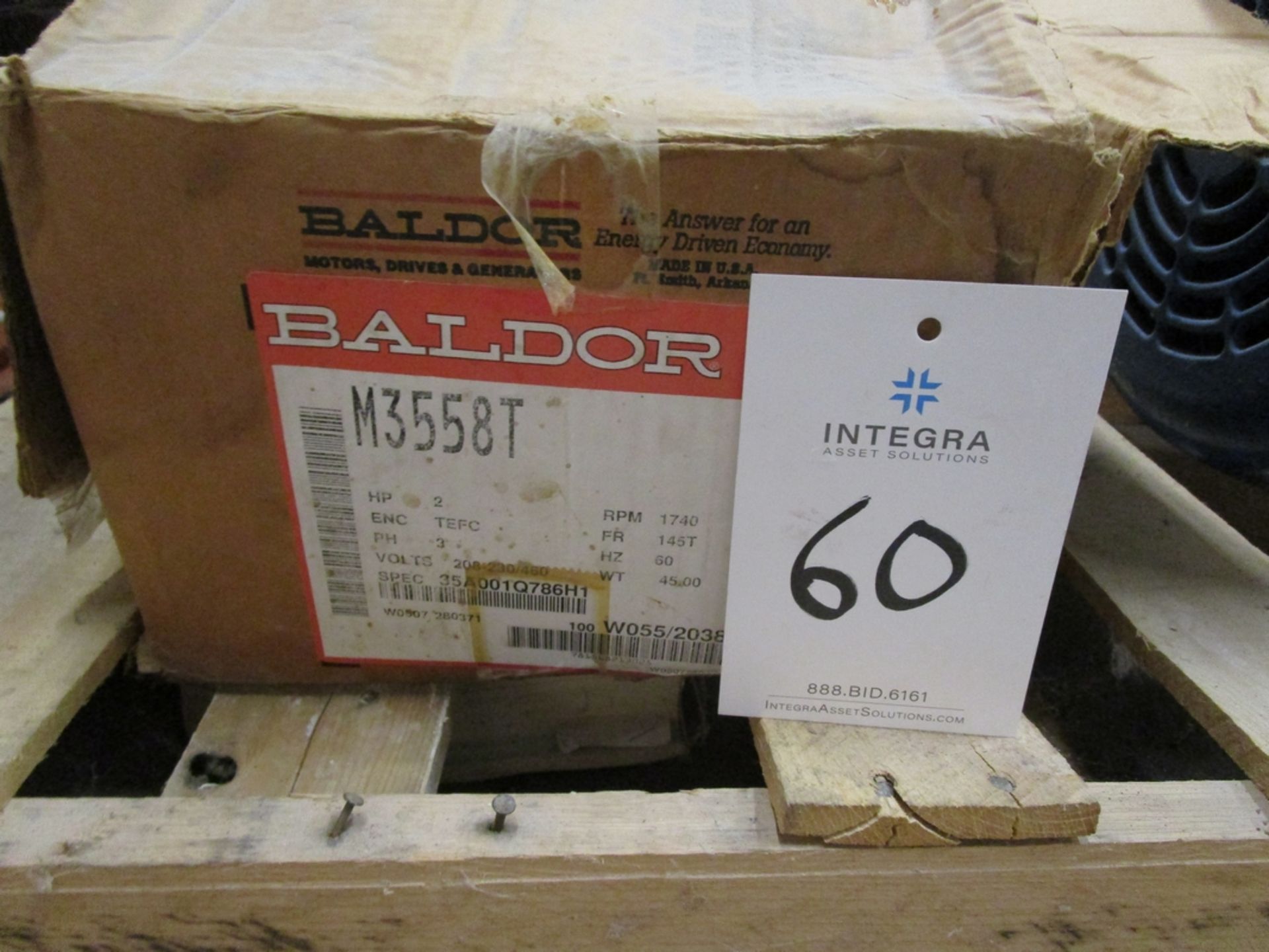 Baldor 2-HP Induction Motor