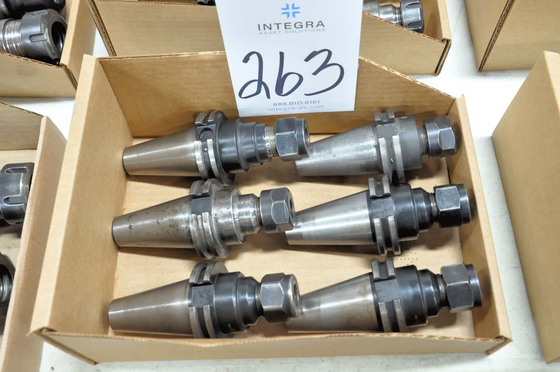 Lot-(6) CAT40 Taper Collet Type Tool Holders in (1) Box