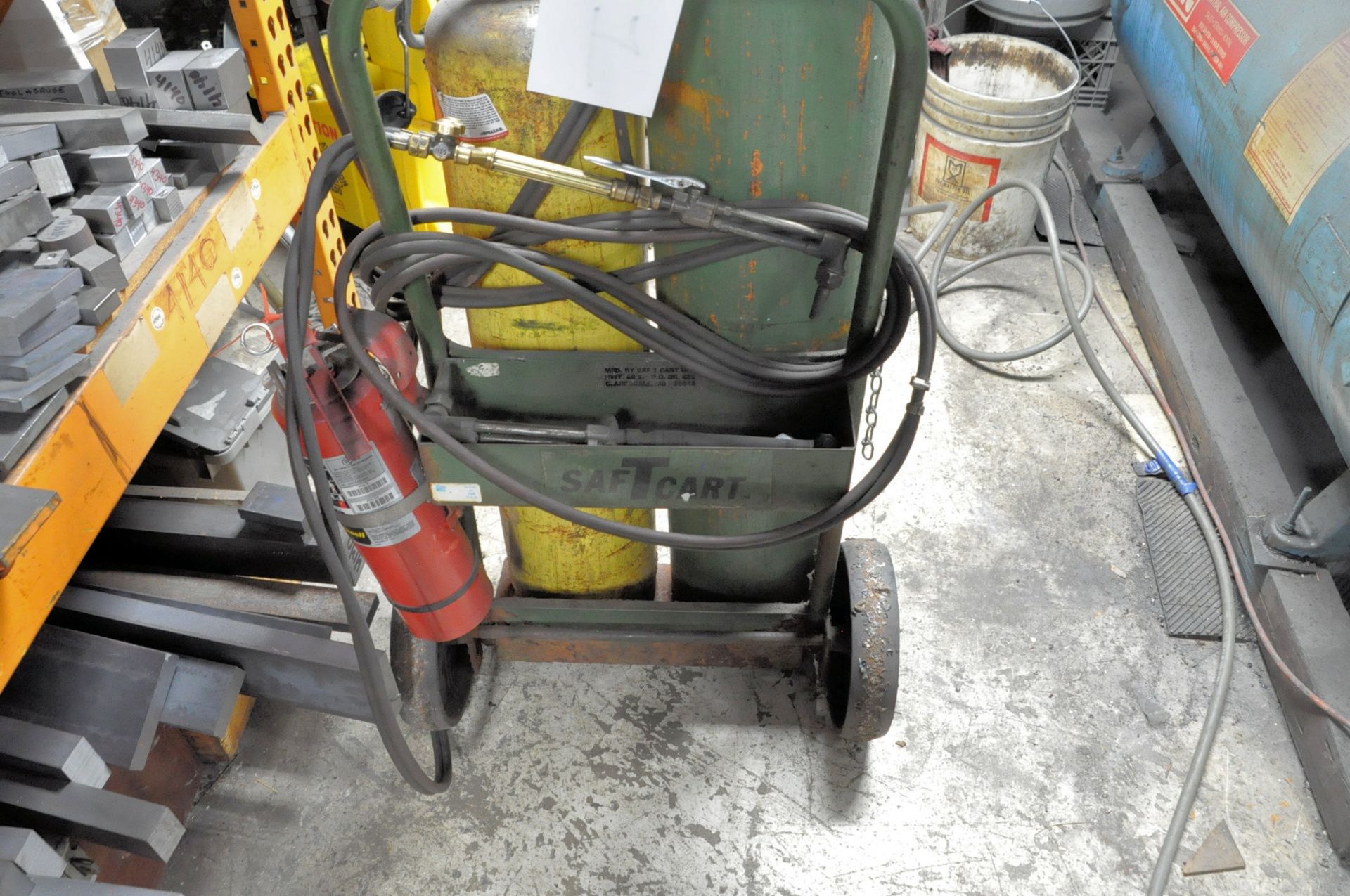 Oxygen/Acetylene Torch with Hose, Gauges and Cart, (Tanks Not Included) - Image 2 of 2