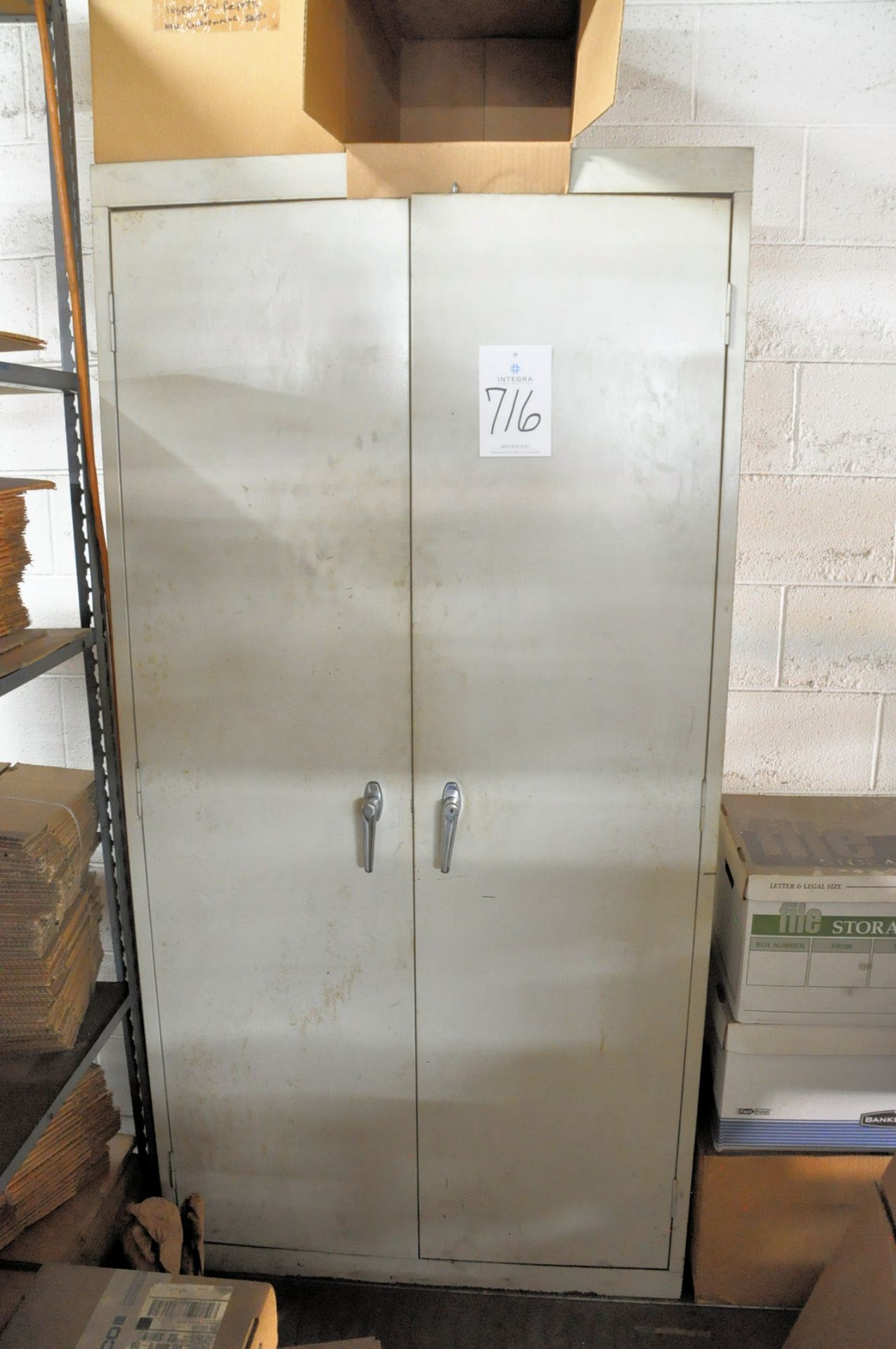 Lot-(2) 2-Door Storage Cabinets with Misc. Contents and (5) 4-Drawer File Cabinets - Image 2 of 5