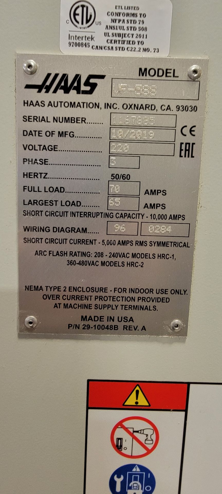 Haas VF-5SS CNC Vertical Maching Center - Image 23 of 23