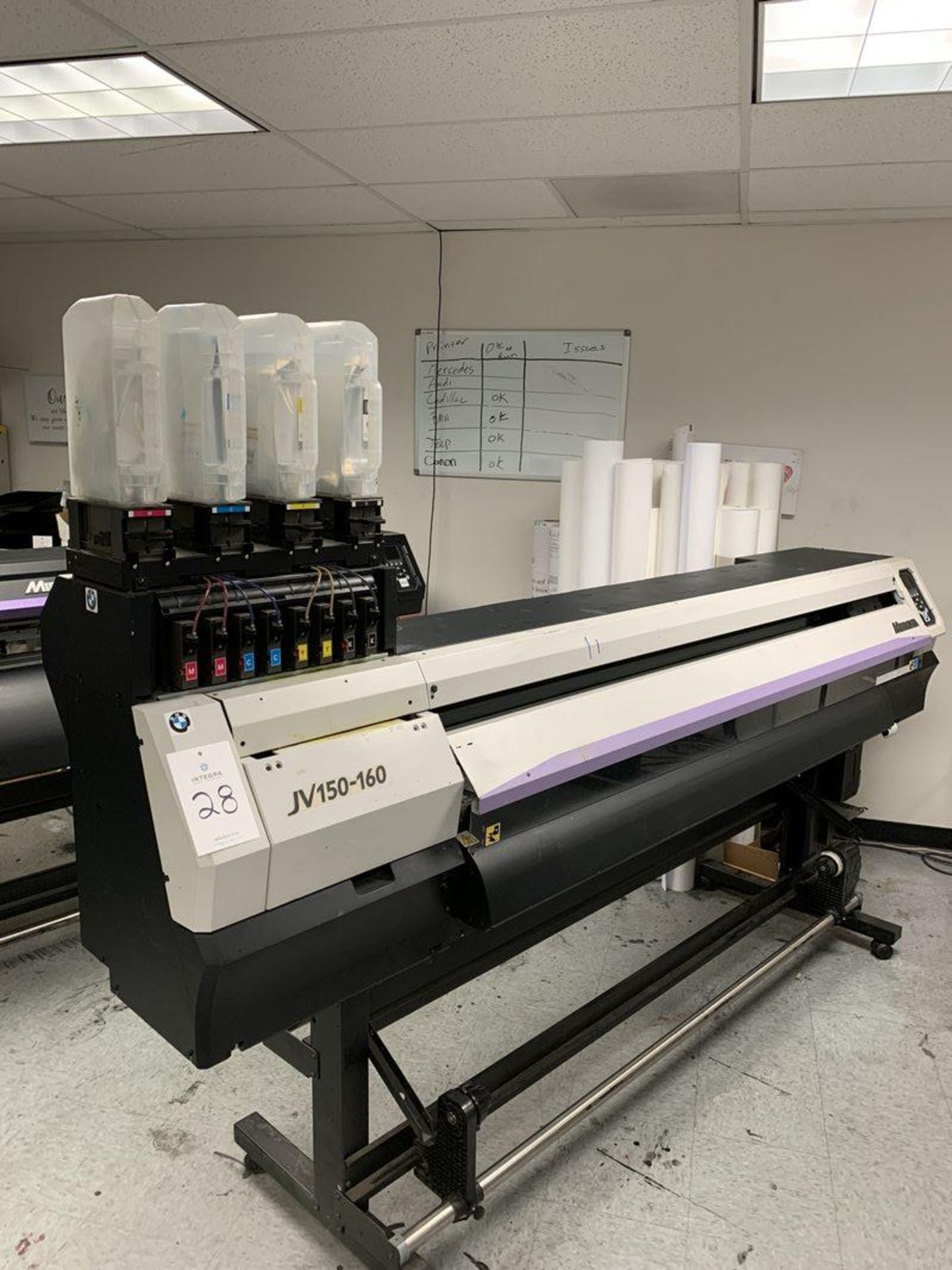 Mimaki JV150-160 64" 4-Color Wide Format Printer/Cutter, S/N T75AE861, 2015