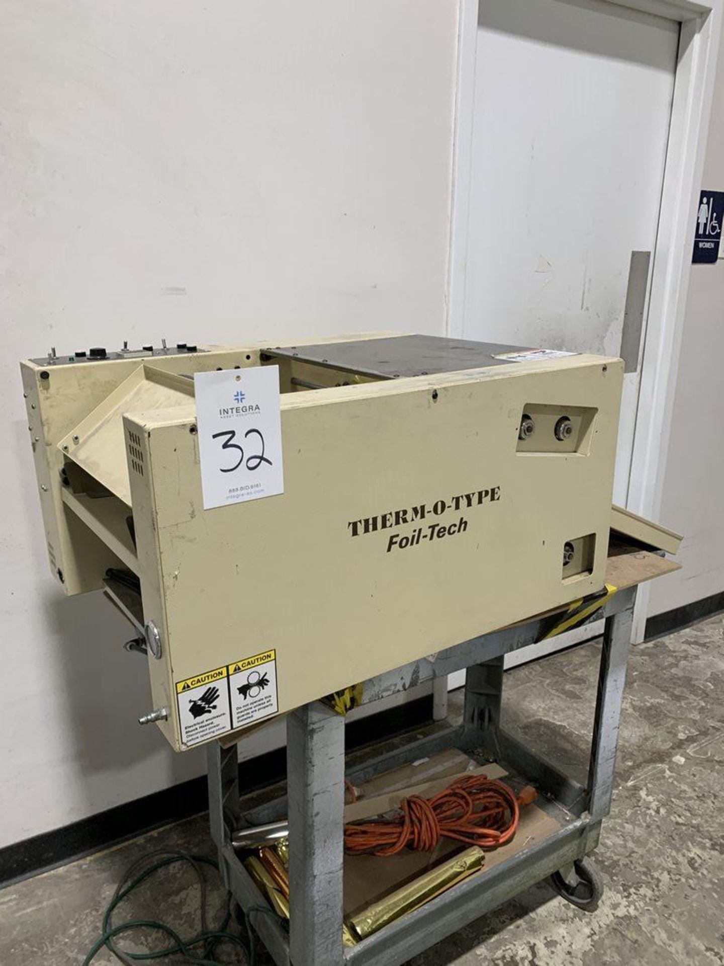 Therm-O-Type Automatic Foil-Tech Foil Fusing Application Machine, S/N 1503