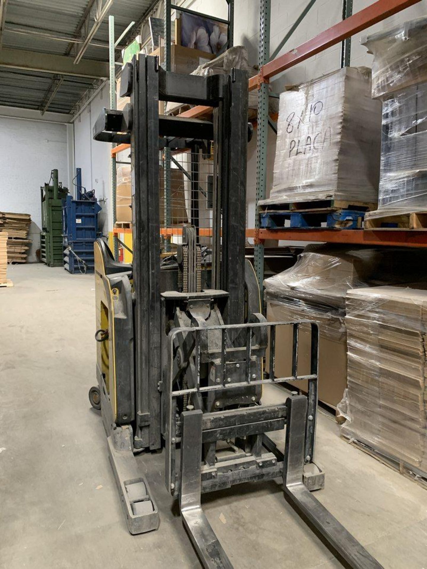 Yale NR035DBNL24TE101 3,500 Lb. Electric Stand Up Forklift Truck, S/N B295N01671L