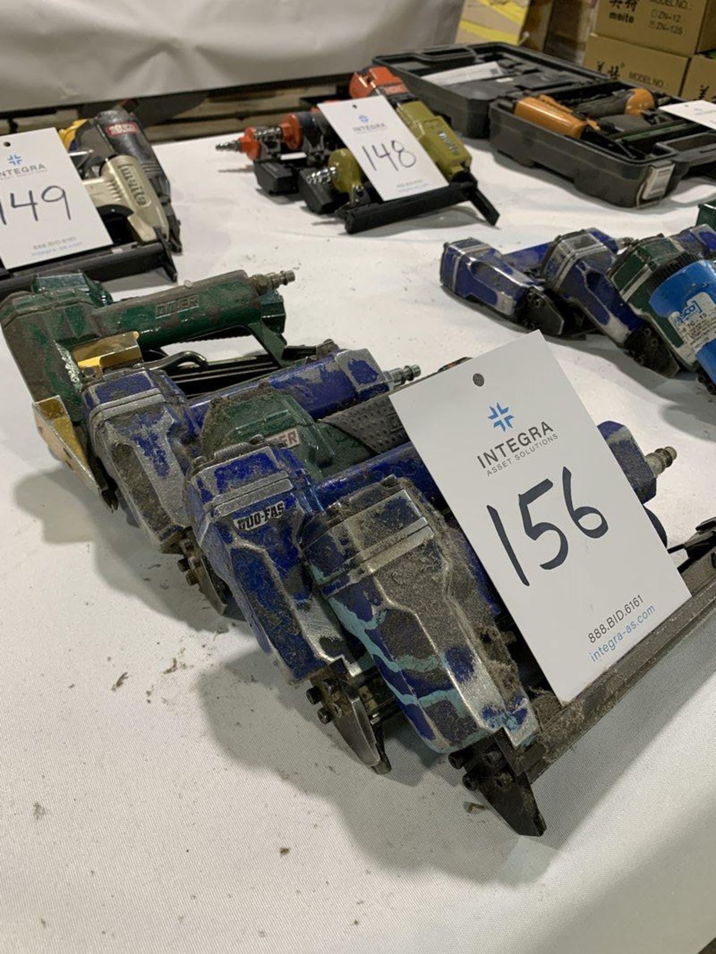 Lot of (6) Pneumatic Staplers