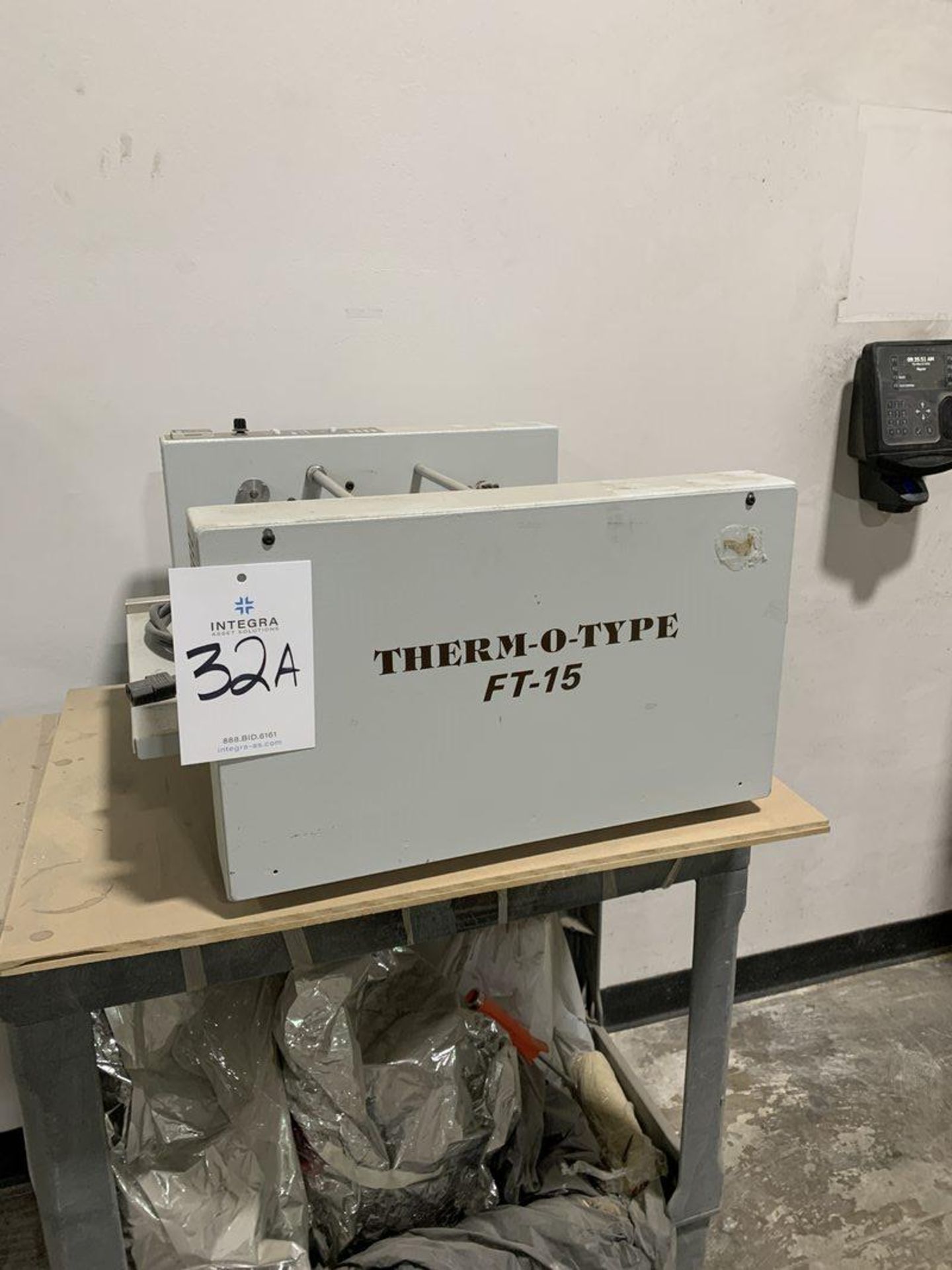 Therm-O-Type FT-15 Foil Fusing Application Machine, S/N 1802