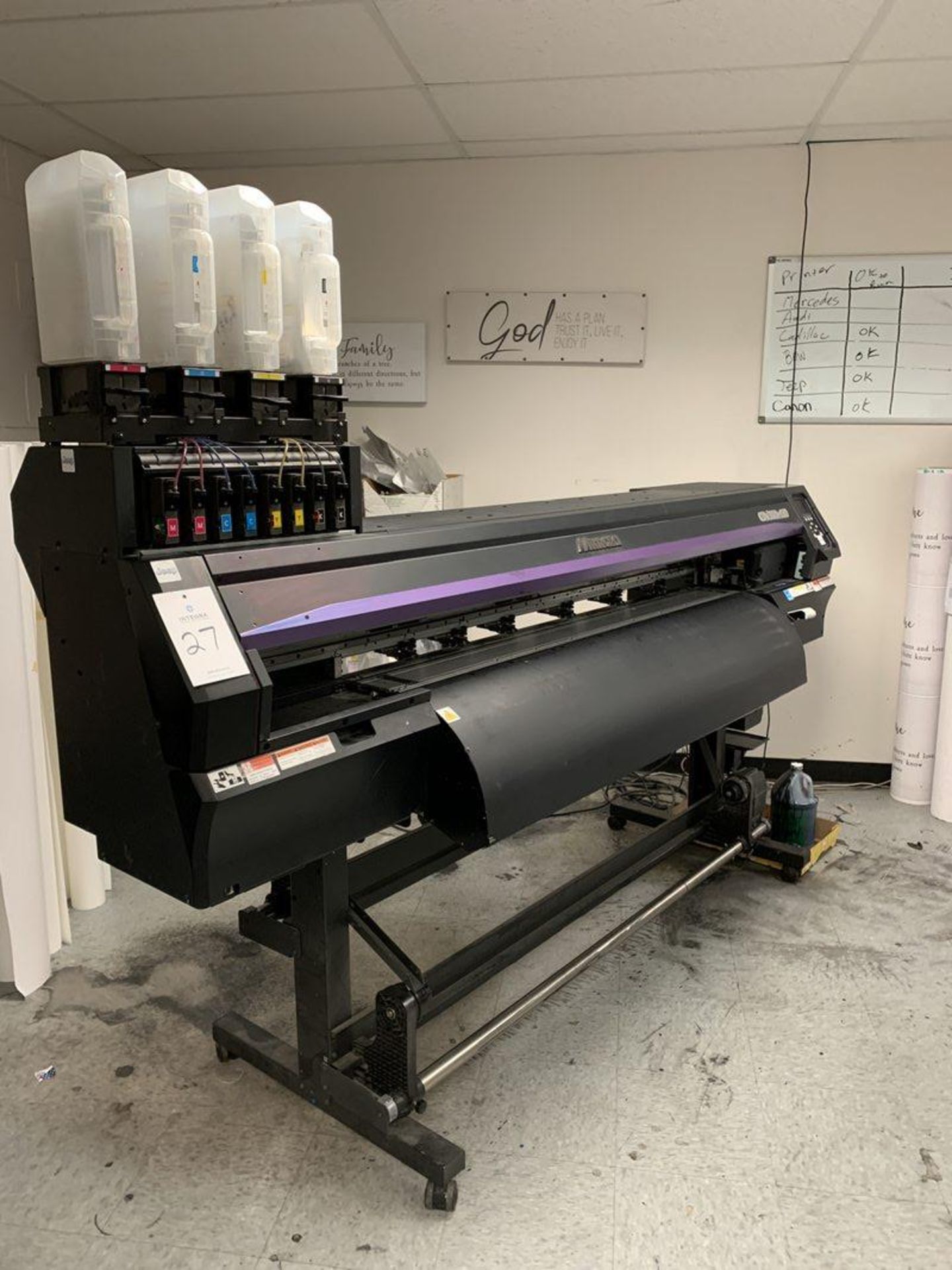 Mimaki CJV300-130 54" 4-Color Wide Format Printer/Cutter, S/N T4HAB097, 2014