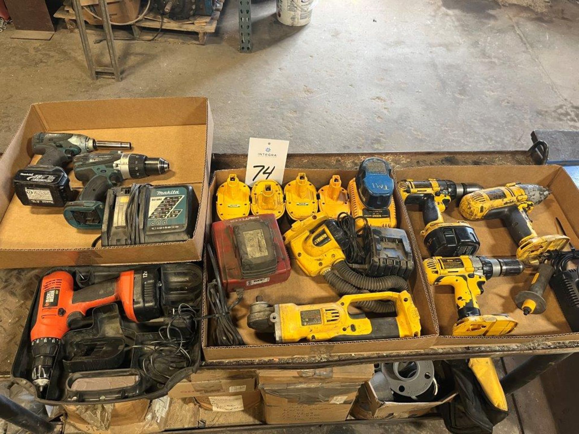 Lot of Assorted Cordless Hand Tools