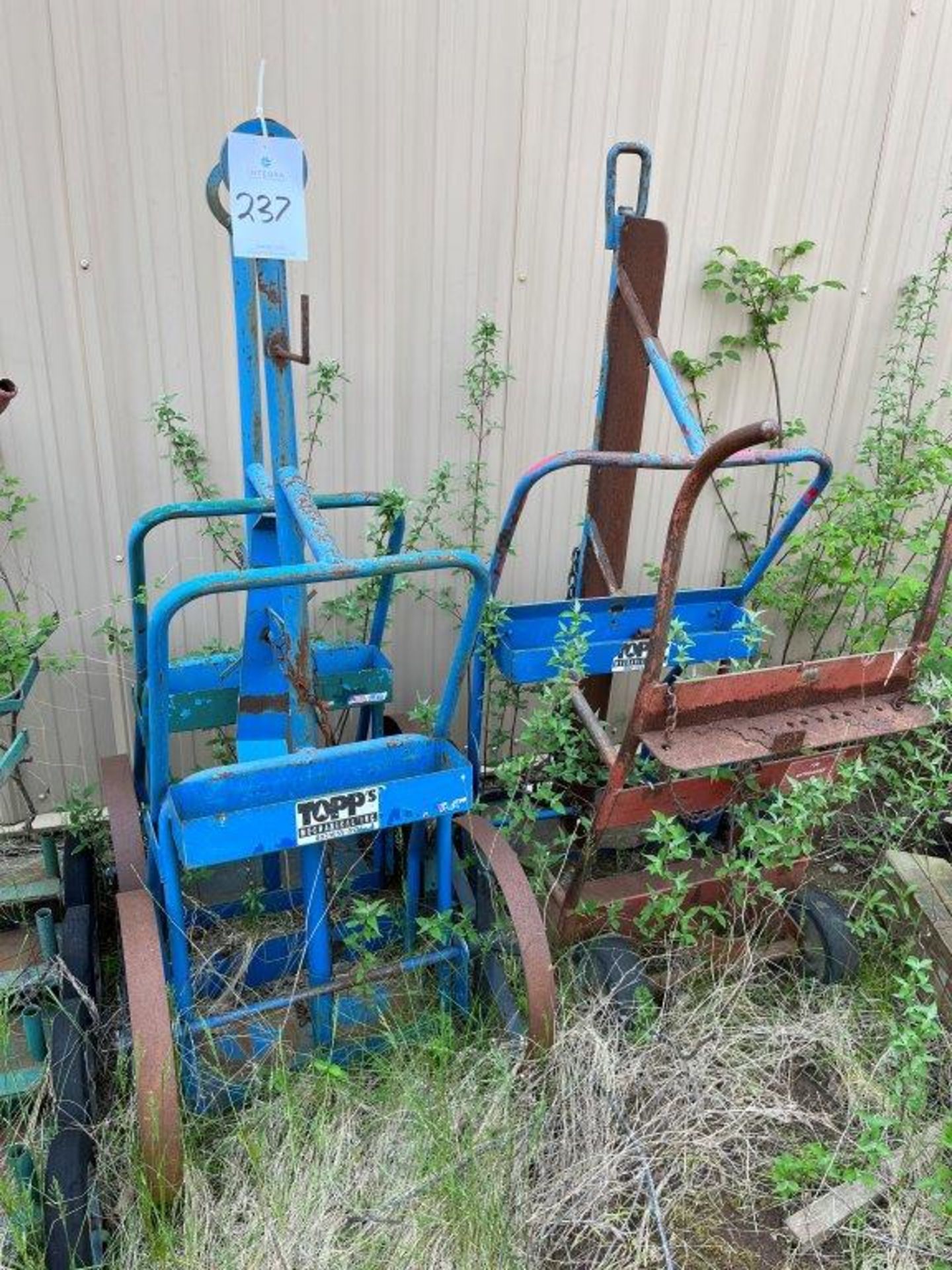 (4) Assorted 2-Wheel Torch Carts