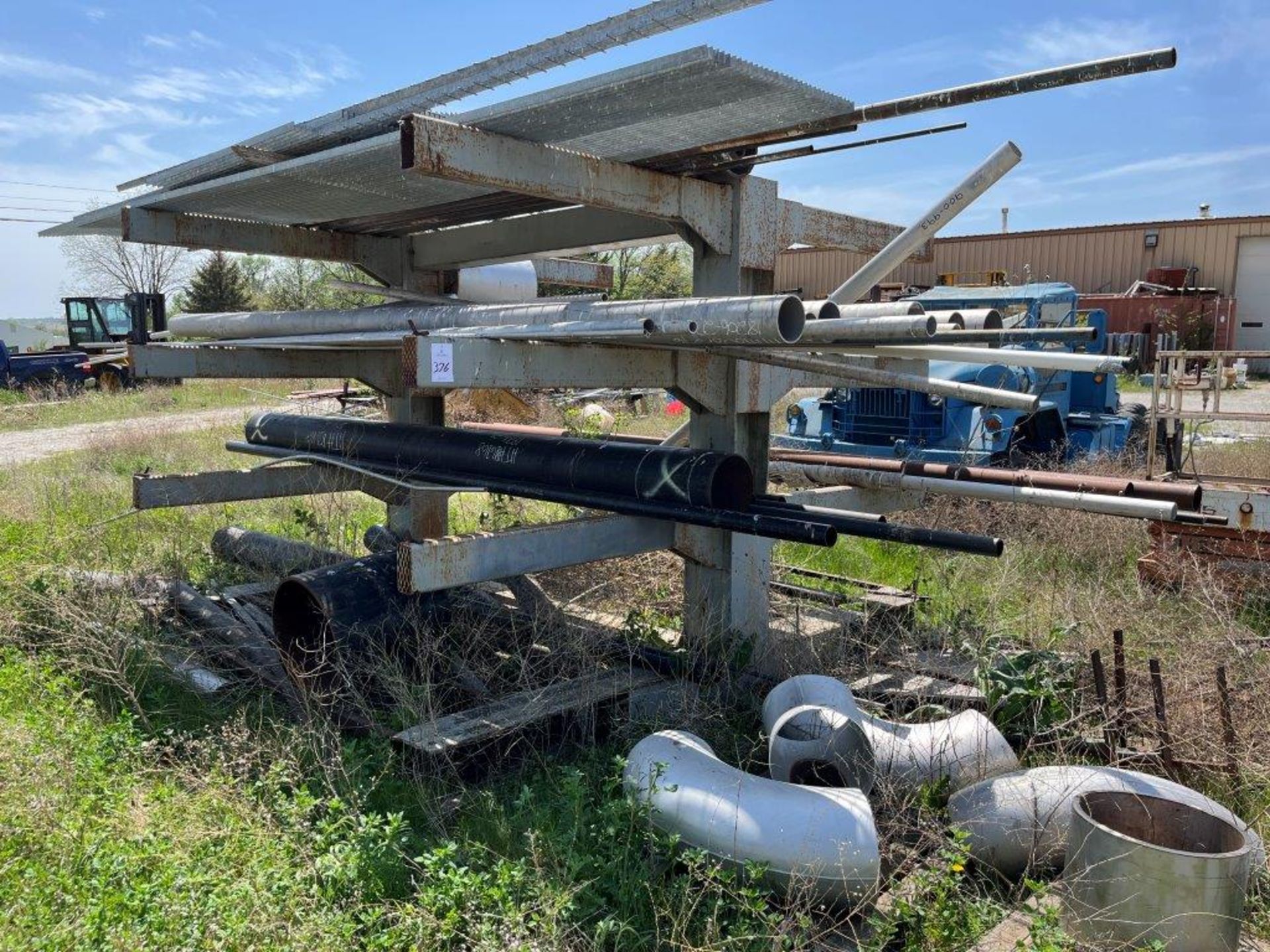 Double Sided Cantilever Rack with Contents