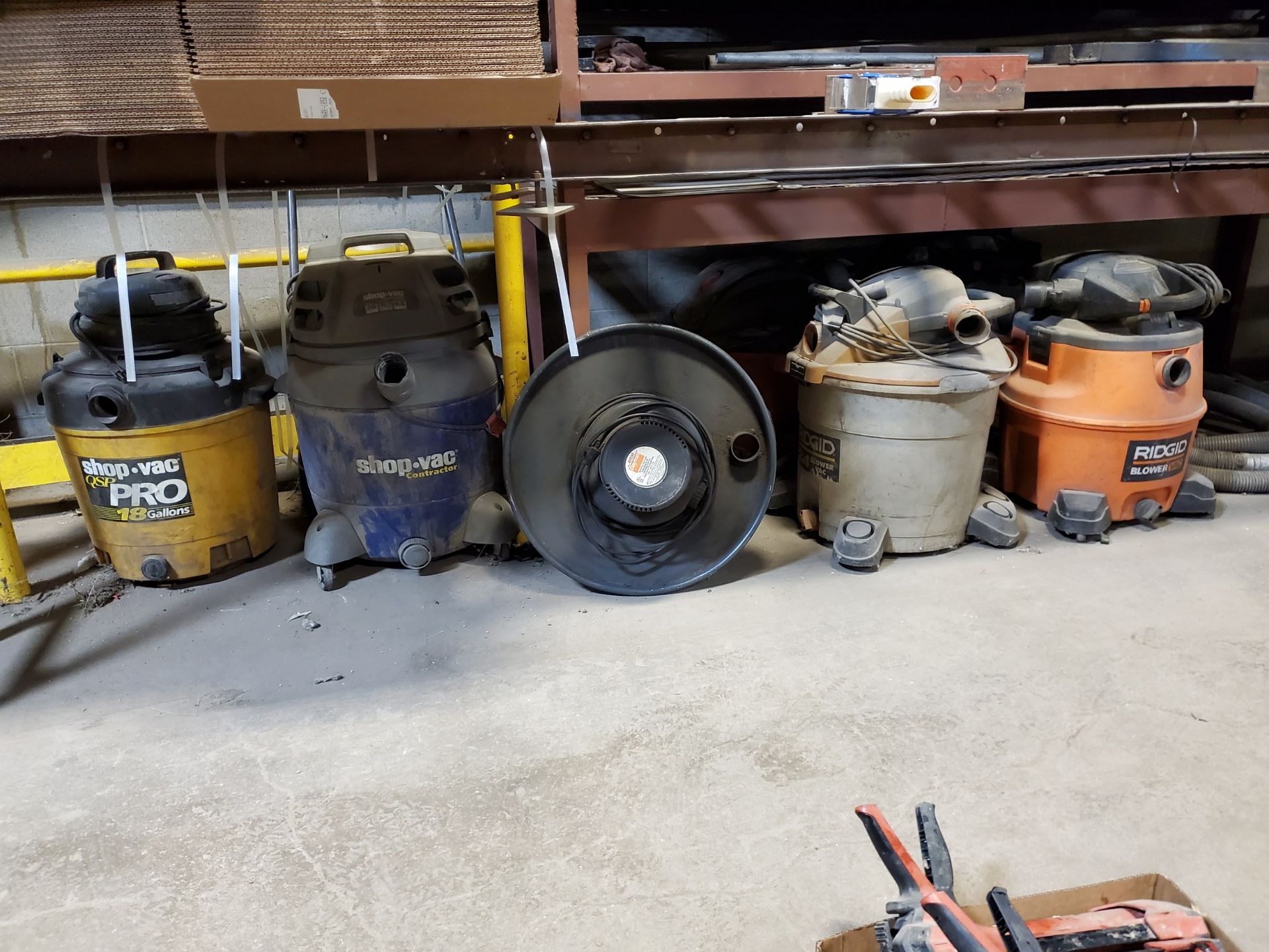 Lot of Assorted Wet/Dry Vacuums
