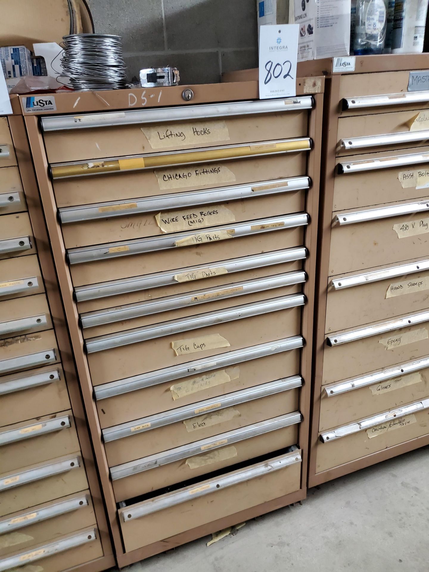 28" x 30" x 58.5" High 11-Drawer Lista Storage Cabinet