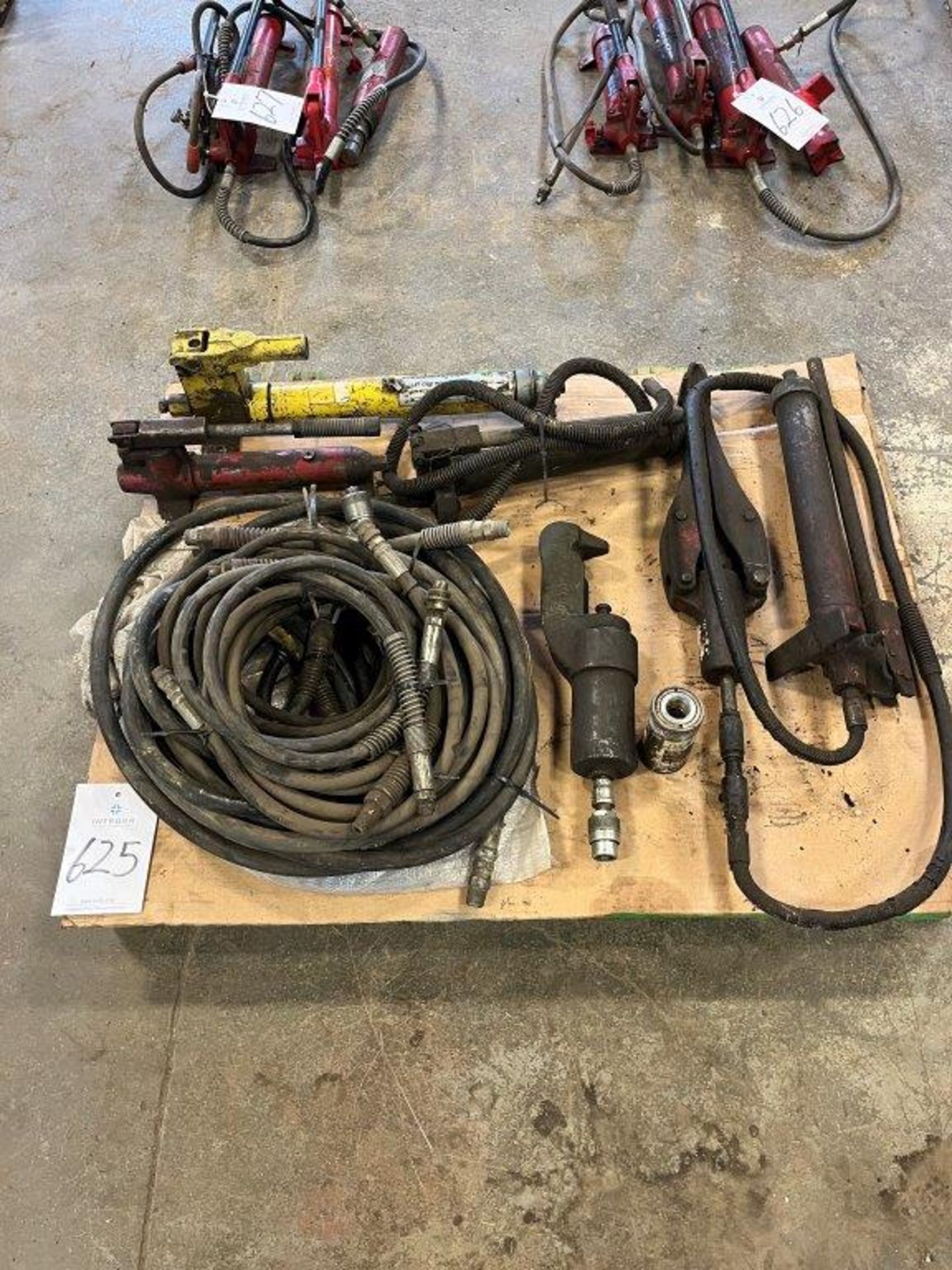 (4) Assorted Hydraulic Hand Pump Power Units with Accessories