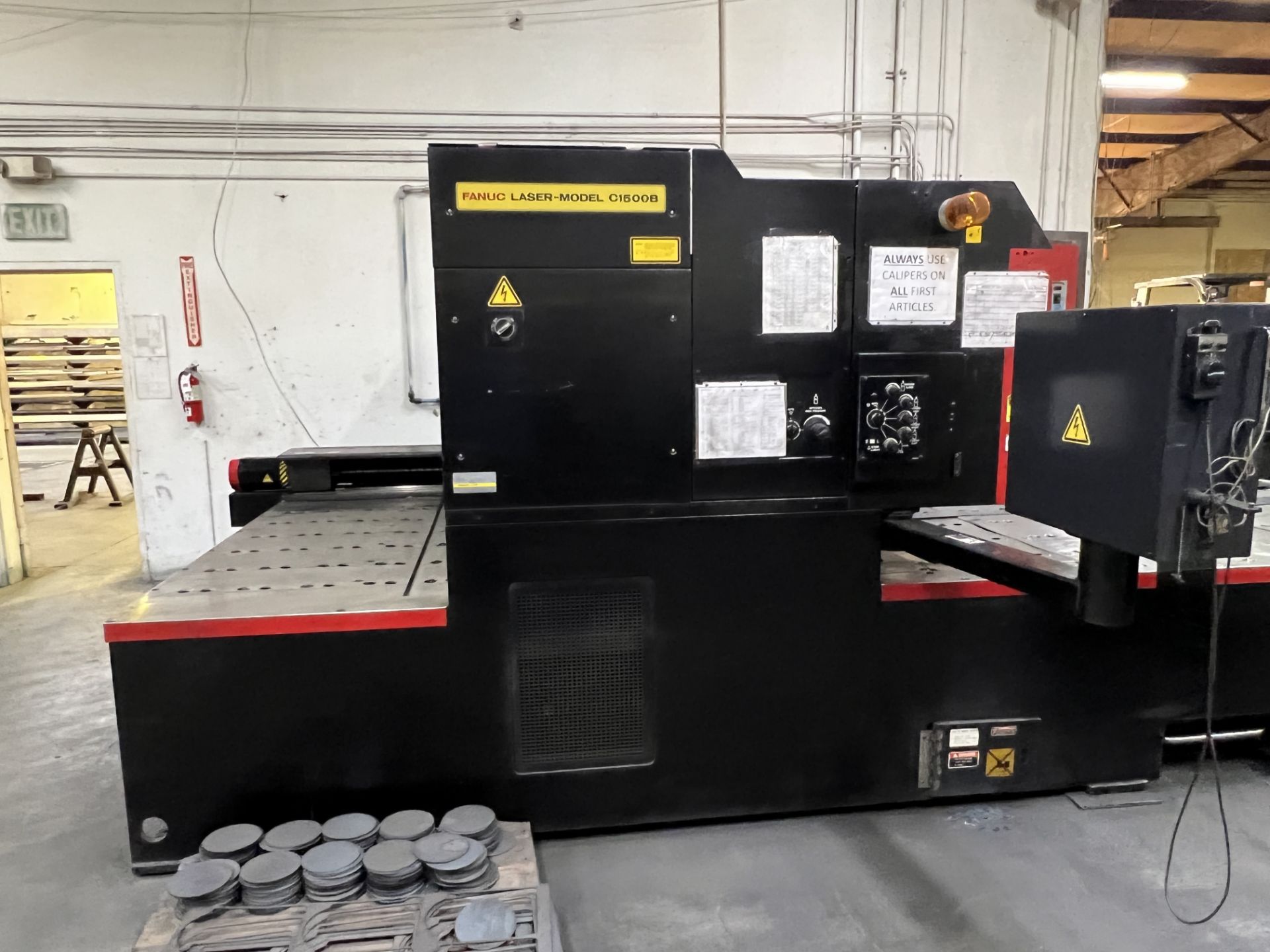 Amada LC-2415A2 1,500 Watt CNC Laser Cutting System, S/N 12415206, 1997 - Image 9 of 18