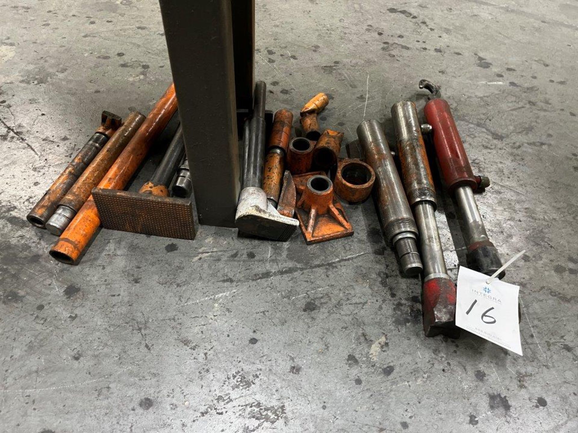 (3) Assorted Hydraulic Ram Attachments